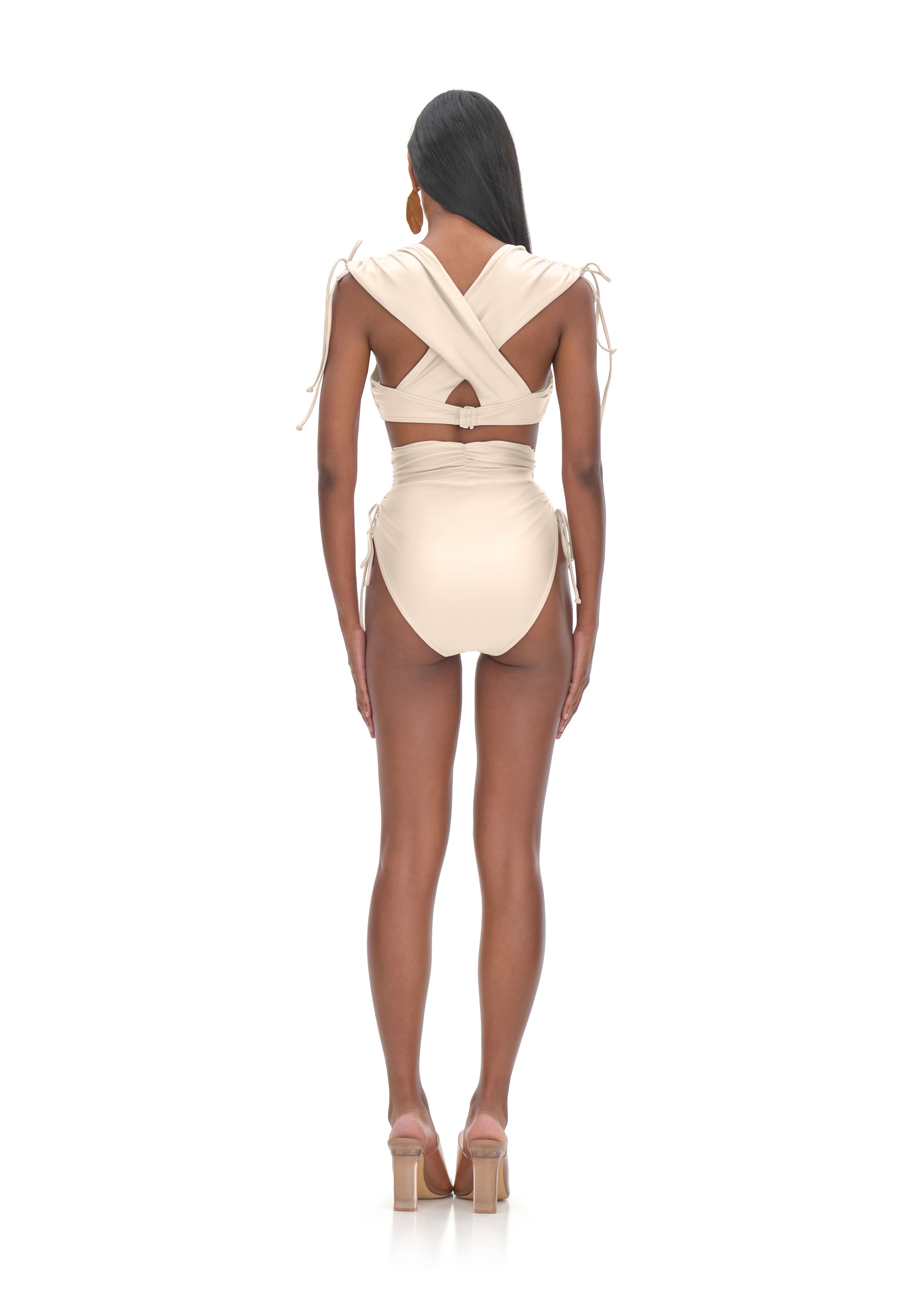 MENASA VANILLA HIGH RISE BIKINI BOTTOM