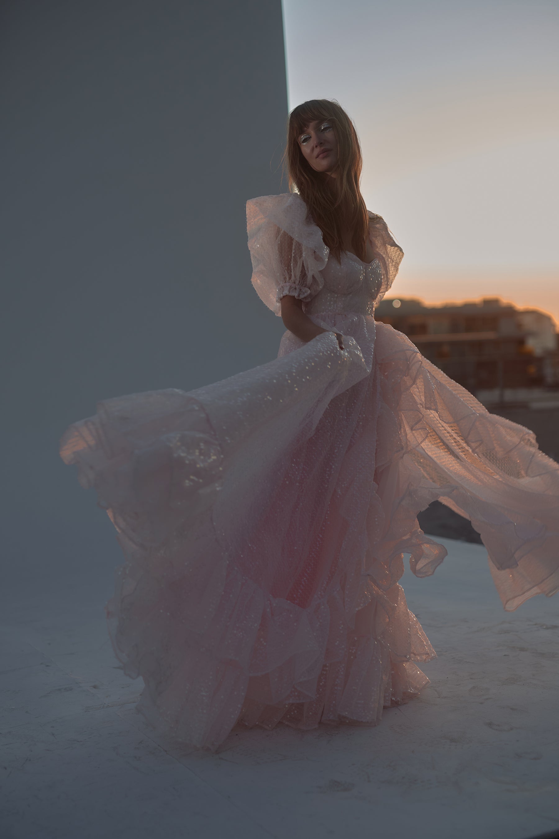 The Sparkling Rose Bloom Gown