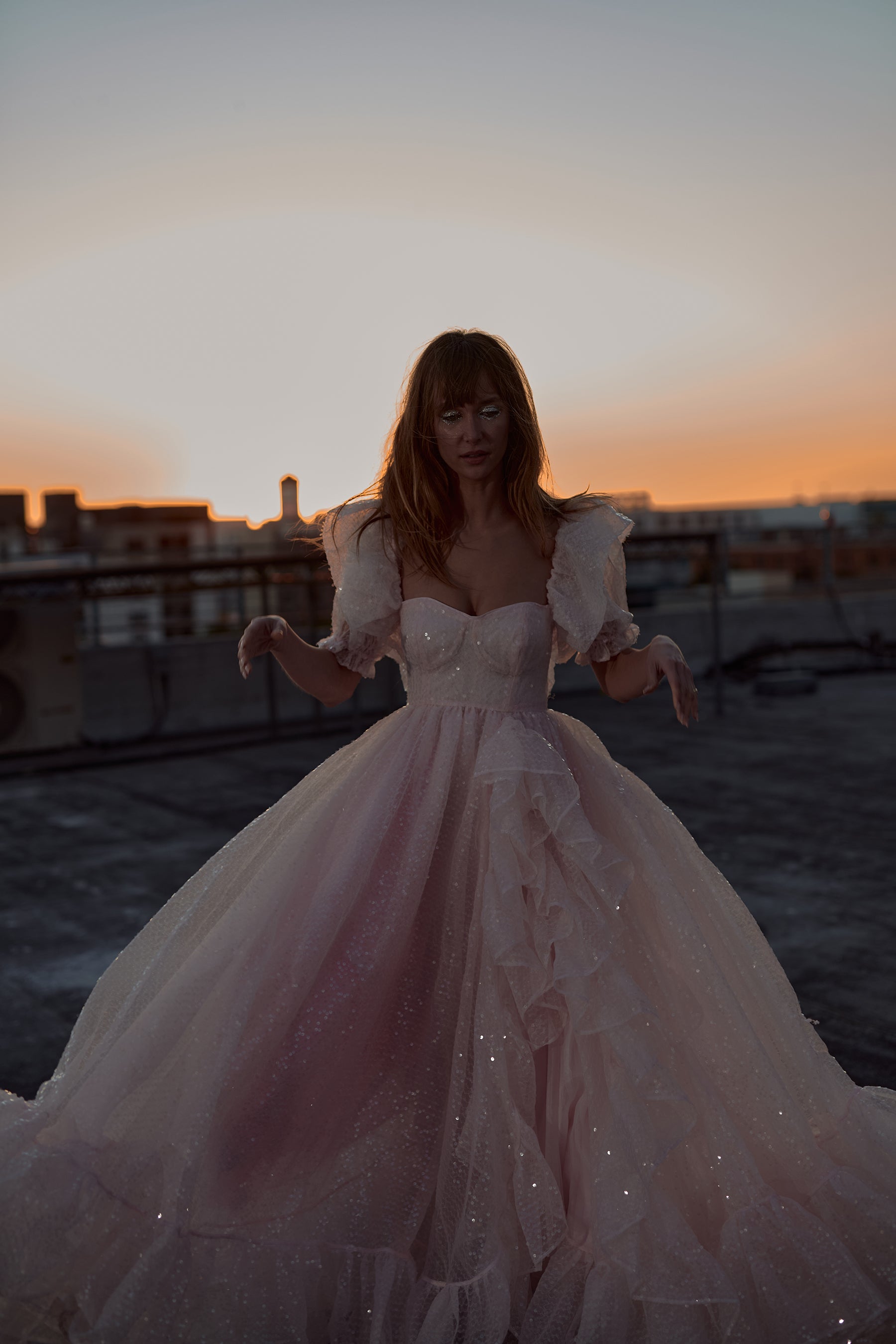 The Sparkling Rose Bloom Gown