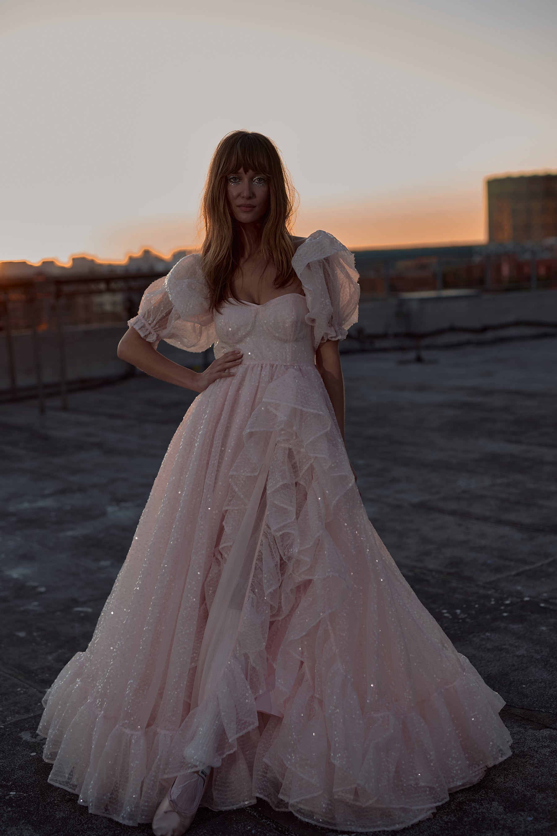 The Sparkling Rose Bloom Gown