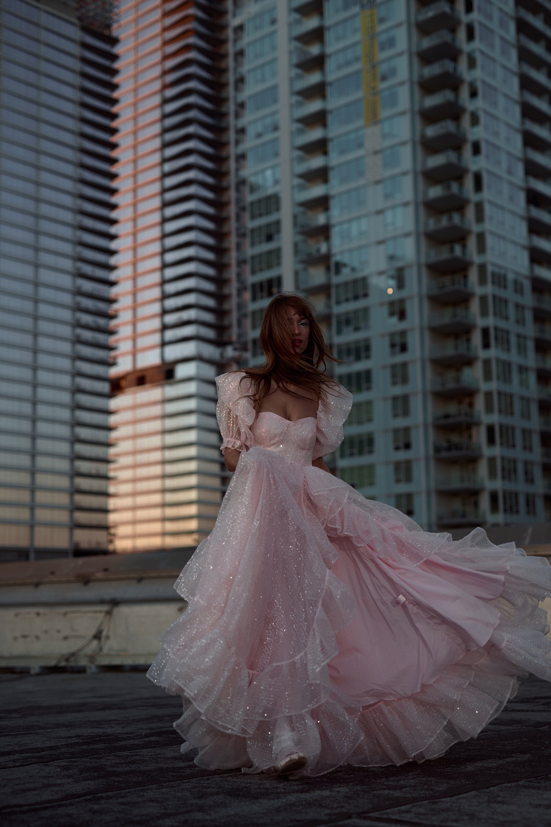 The Sparkling Rose Bloom Gown