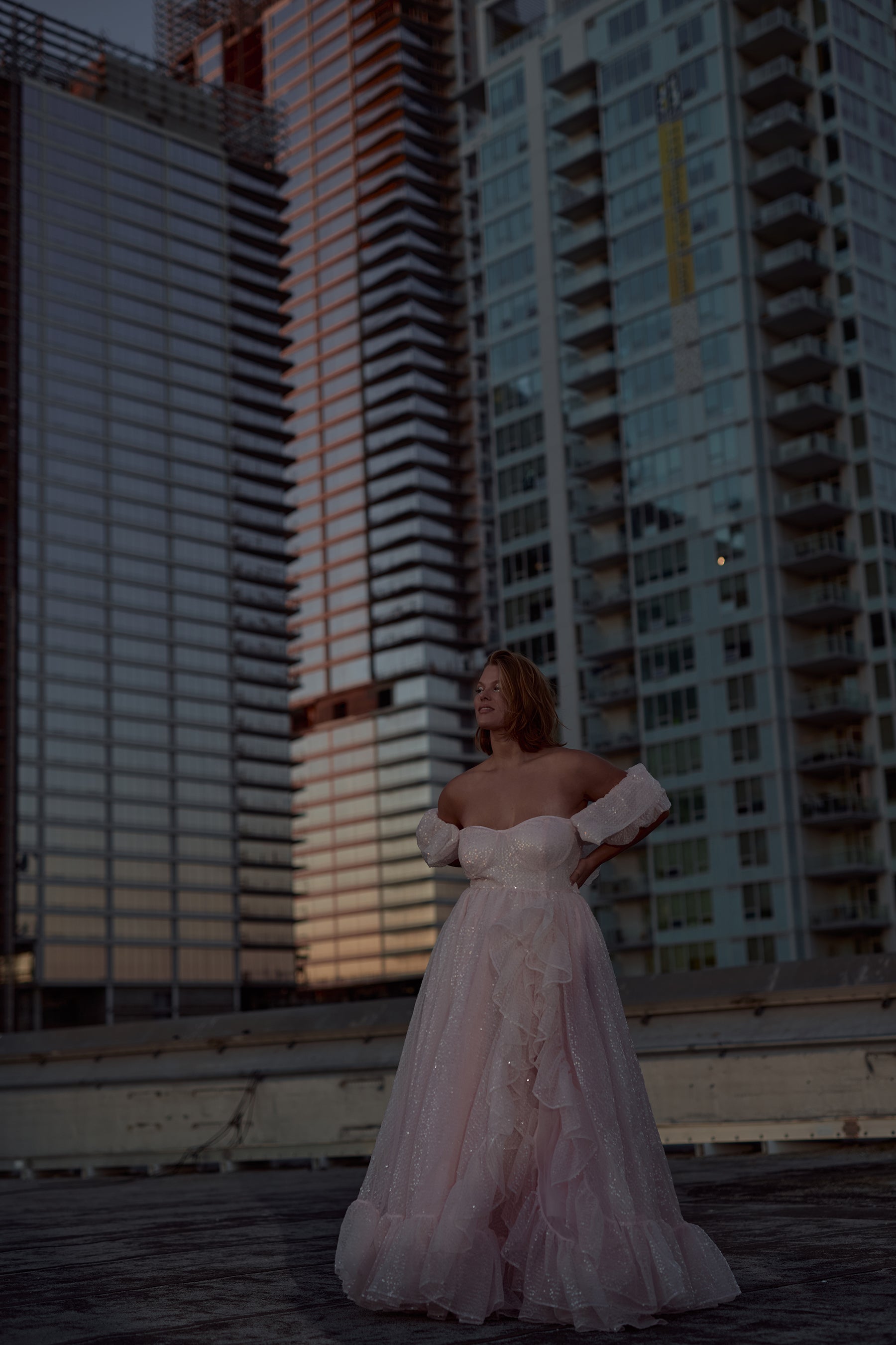 The Sparkling Rose Bloom Gown