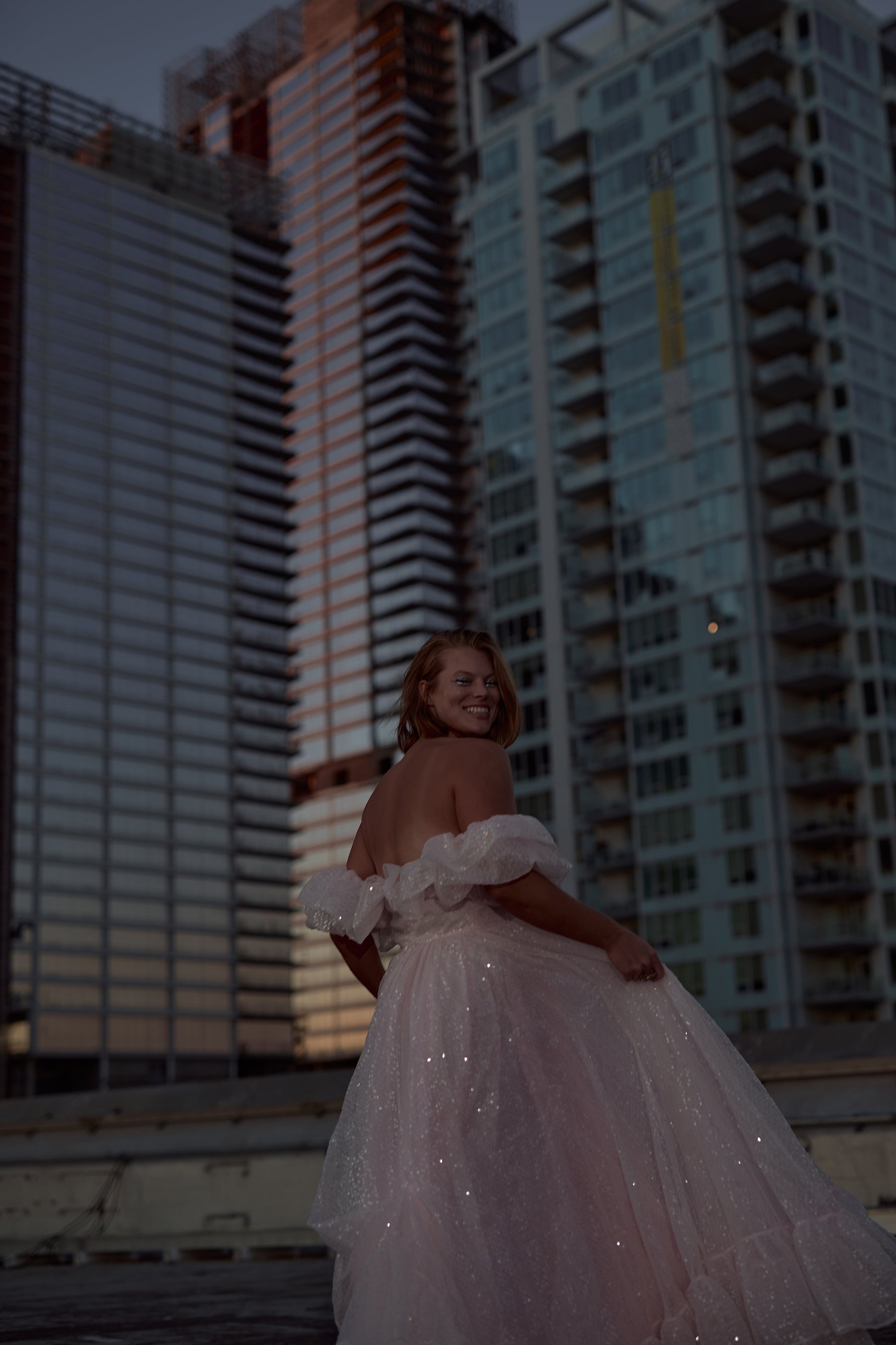The Sparkling Rose Bloom Gown