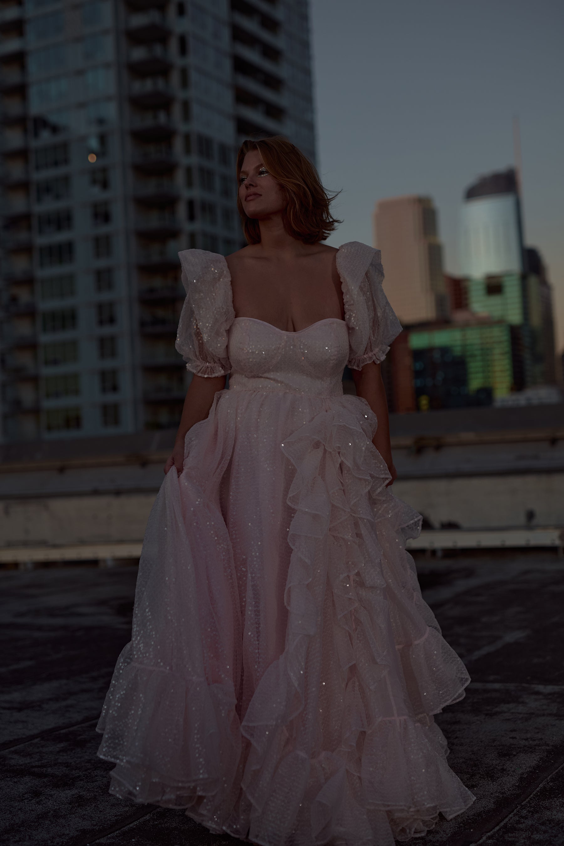 The Sparkling Rose Bloom Gown