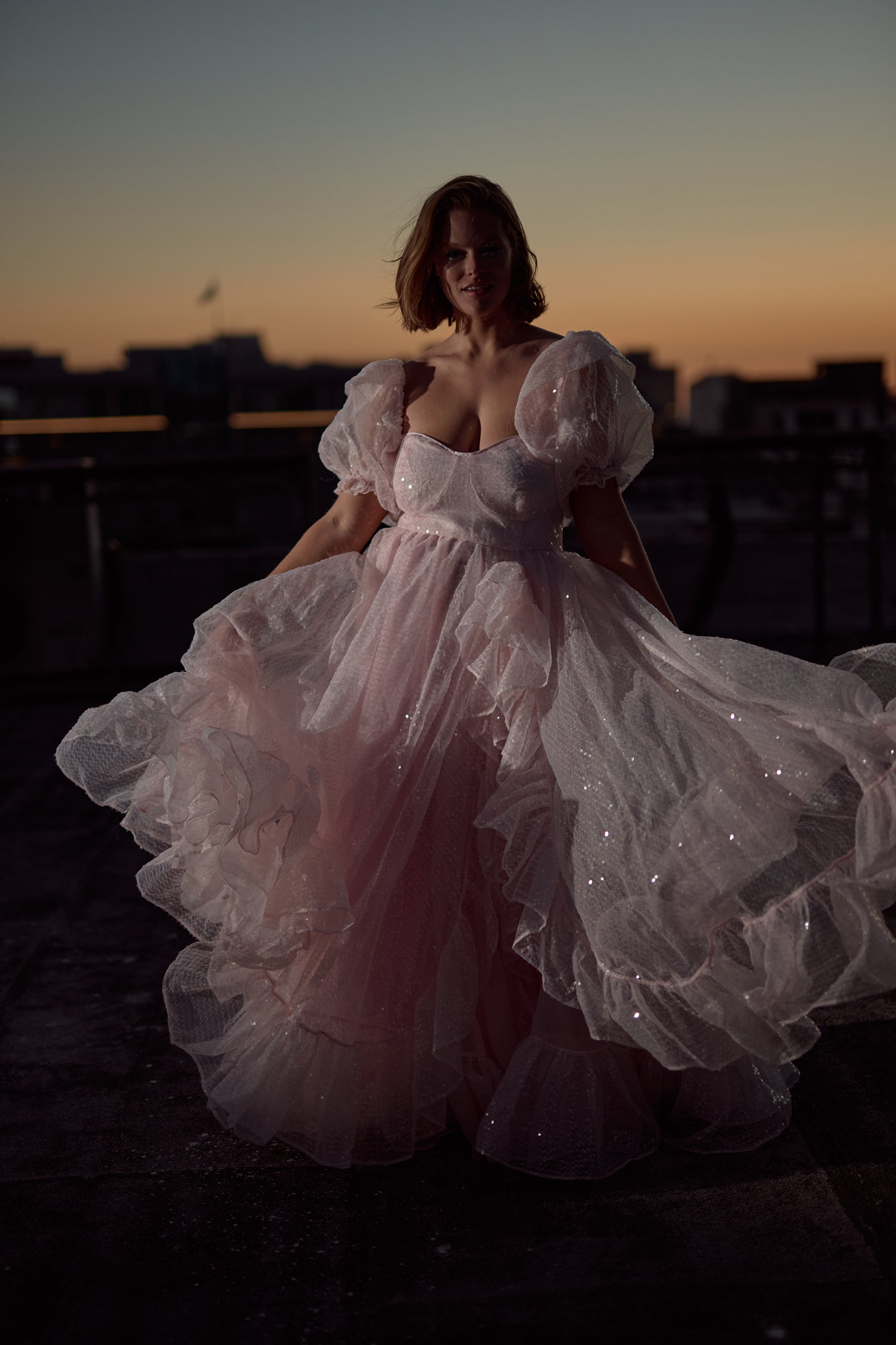 The Sparkling Rose Bloom Gown