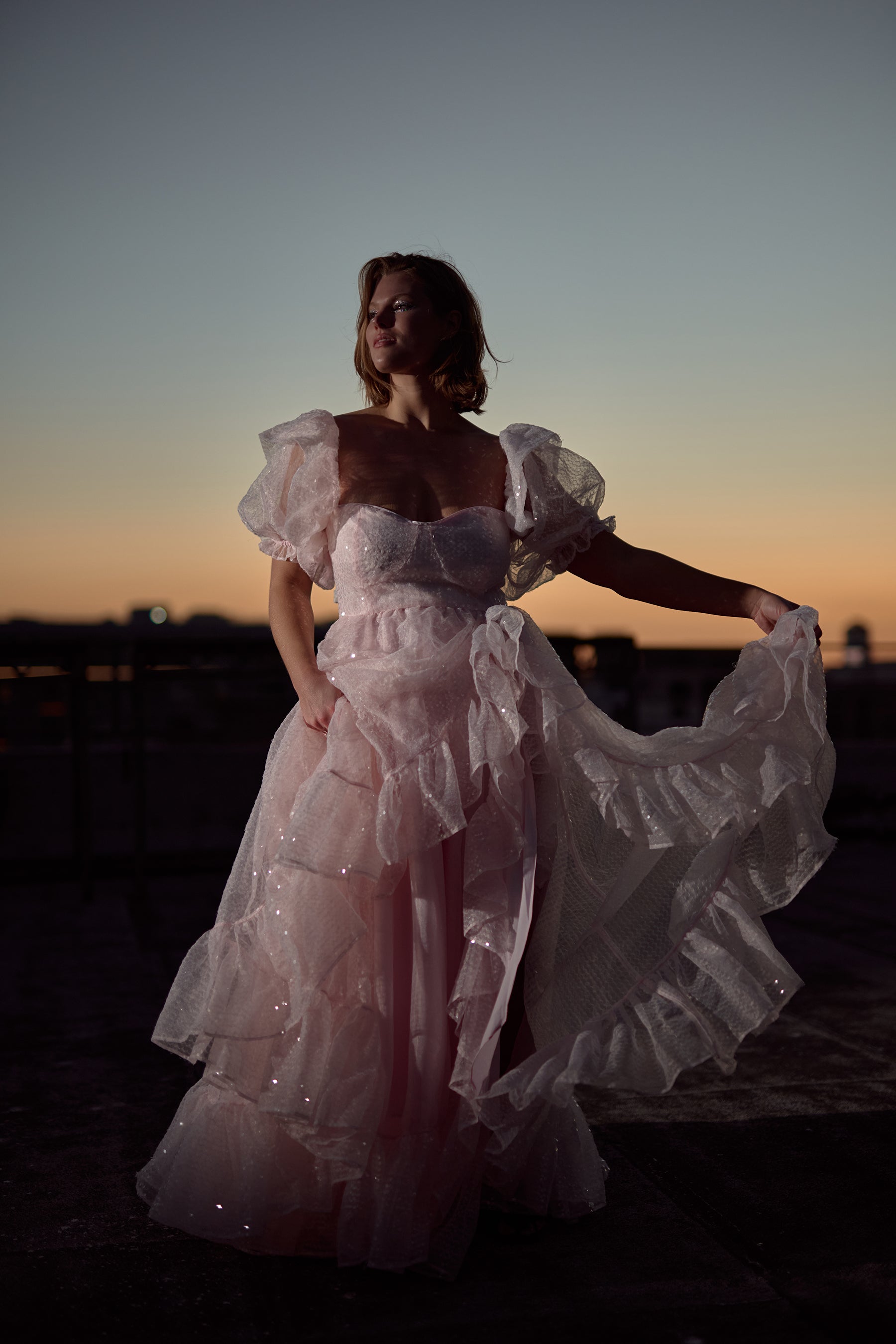 The Sparkling Rose Bloom Gown