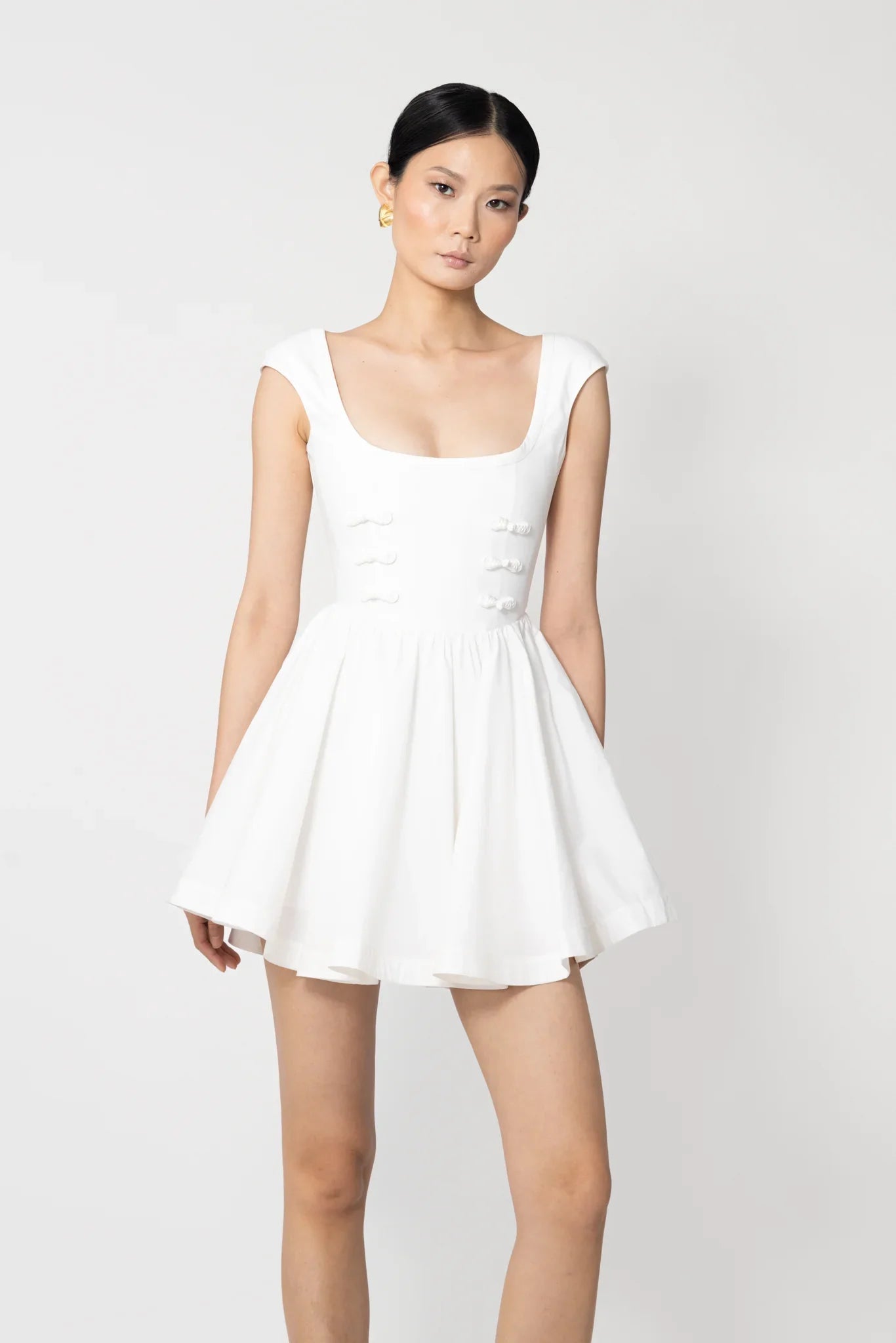 Holly Mini Dress - White