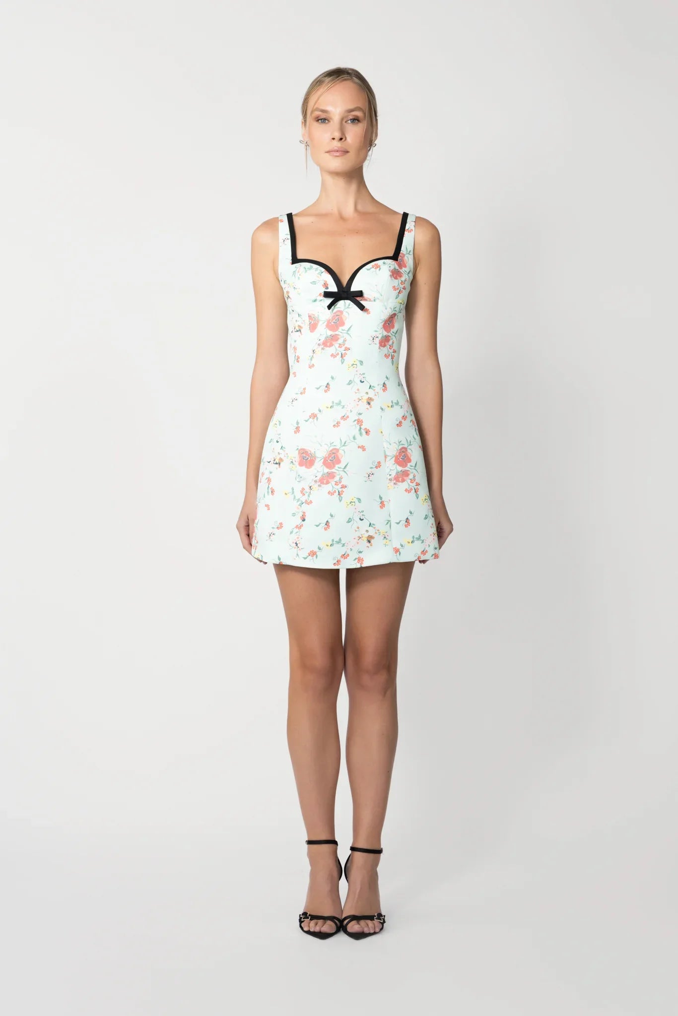 Mabel Mini Dress - Mint Multi