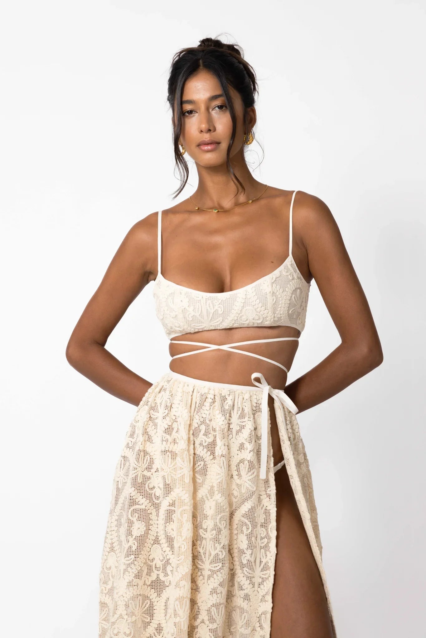 Amare Crochet Bralette - Vanilla Cream