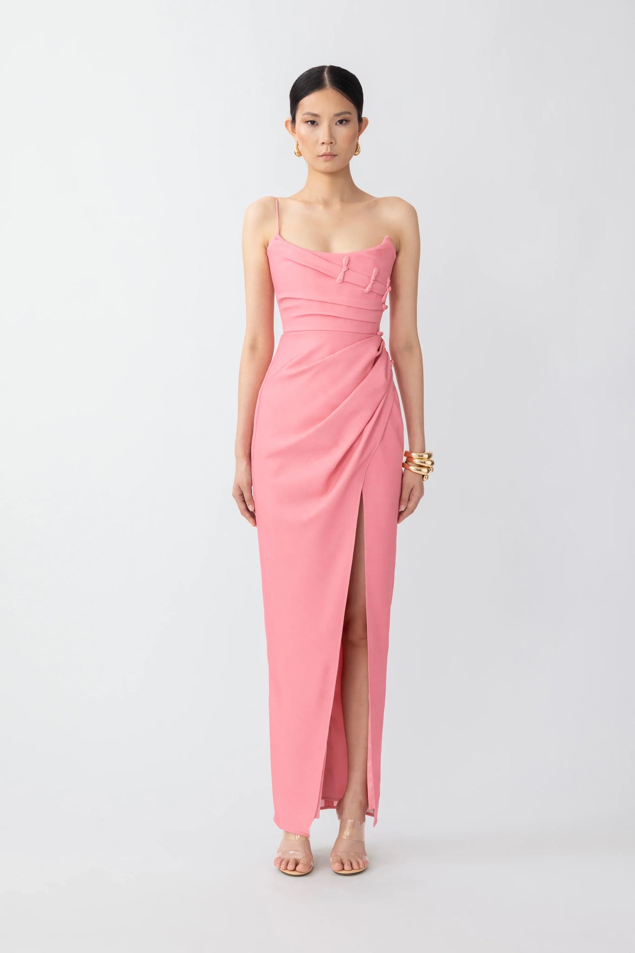 Bethanie Dress - Coral Pink