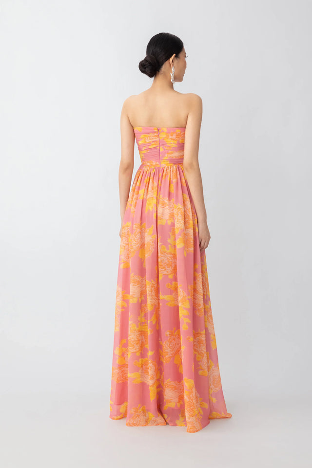 Camille Floral Dress - Pink Multi