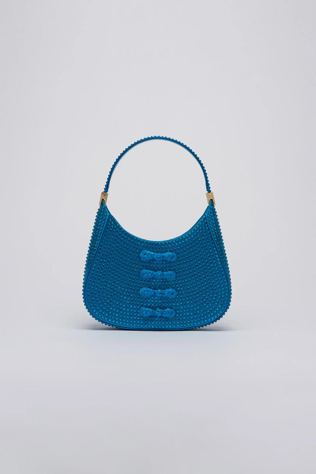 Mini Sau Crystal Mini Bag - Peacock Blue