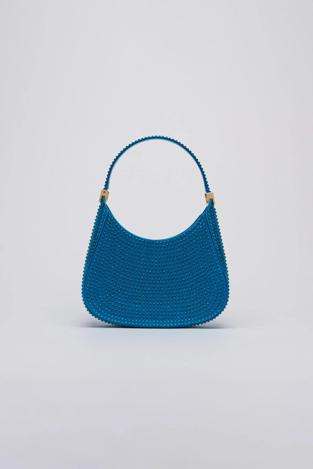 Mini Sau Crystal Mini Bag - Peacock Blue
