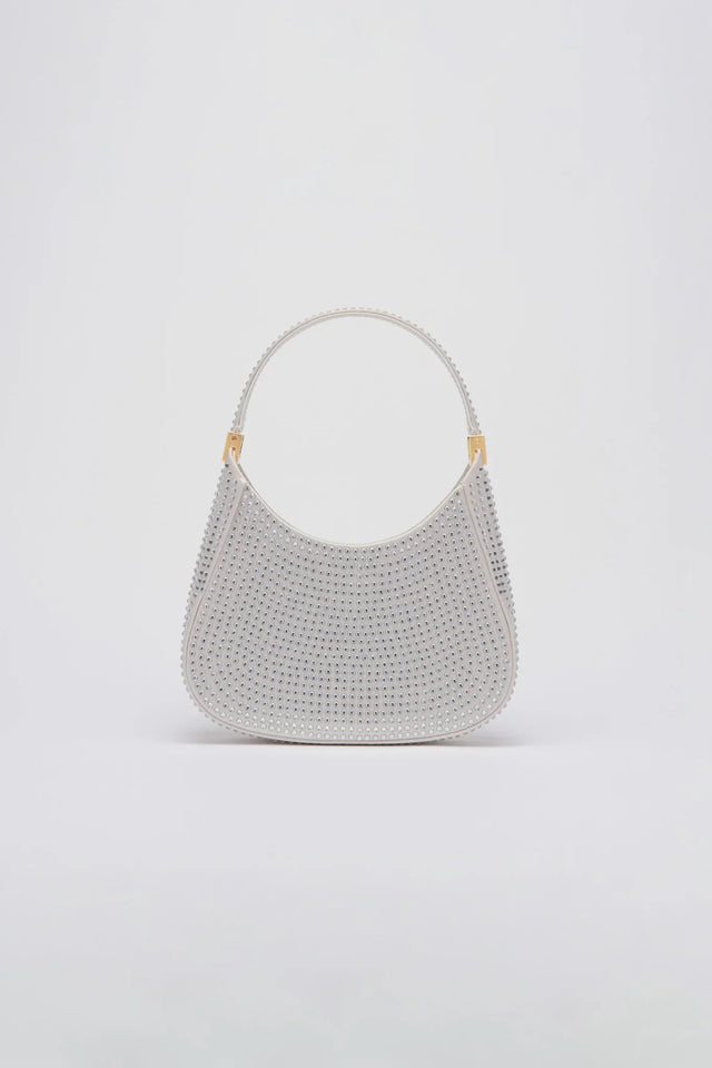 Mini Sau Crystal Mini Bag - Silver
