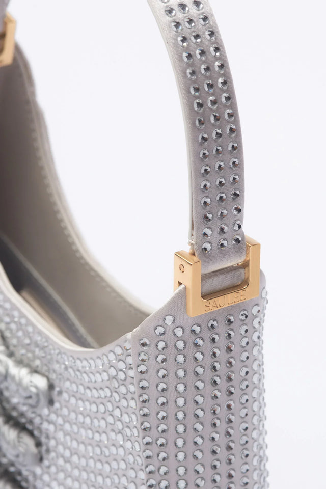 Mini Sau Crystal Mini Bag - Silver