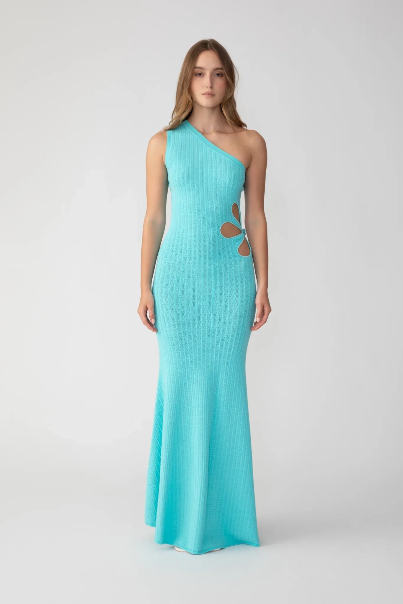 Dion Knit Dress - Aqua Blue