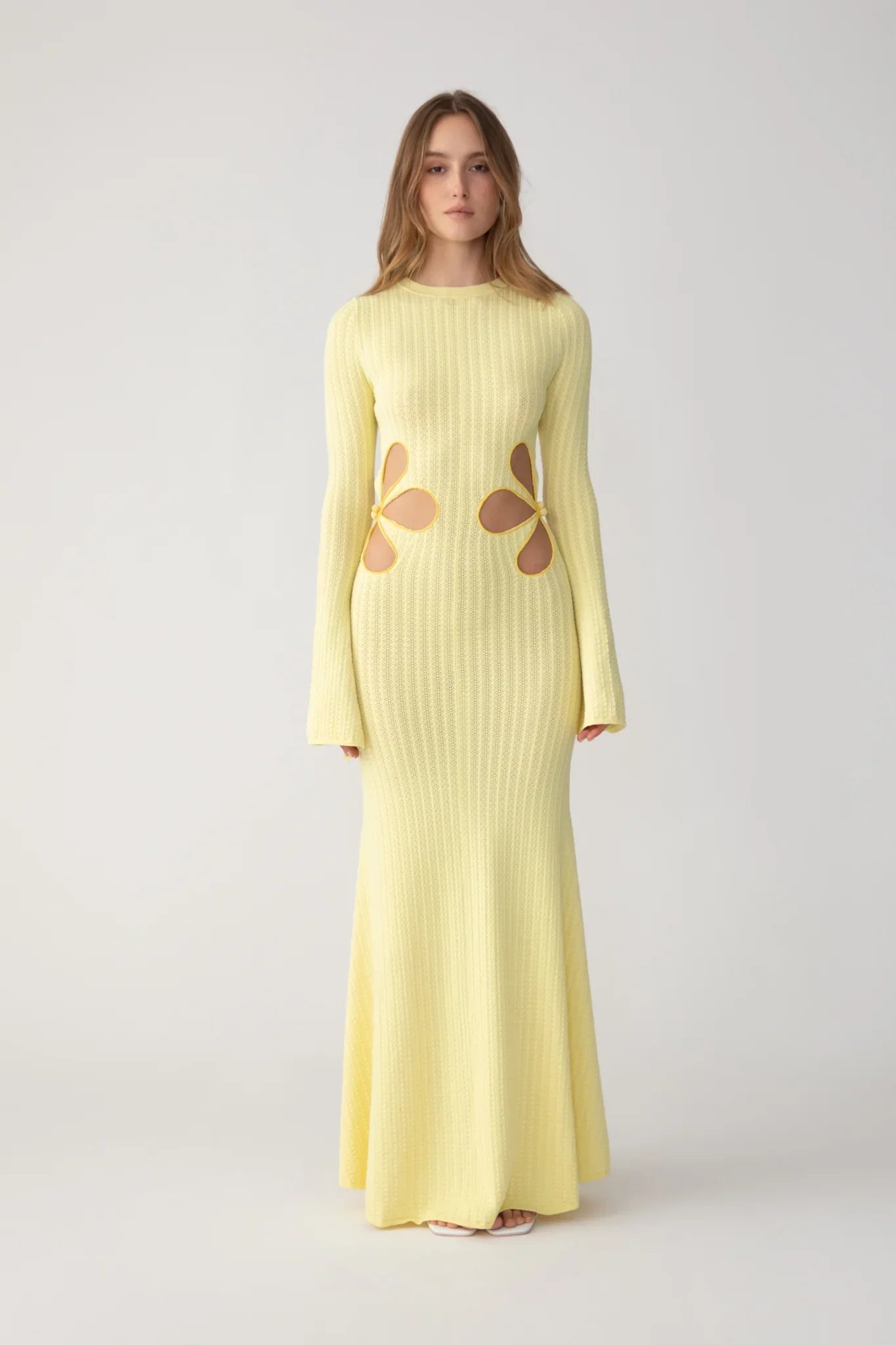 Destiny Knit Dress - Popcorn Yellow