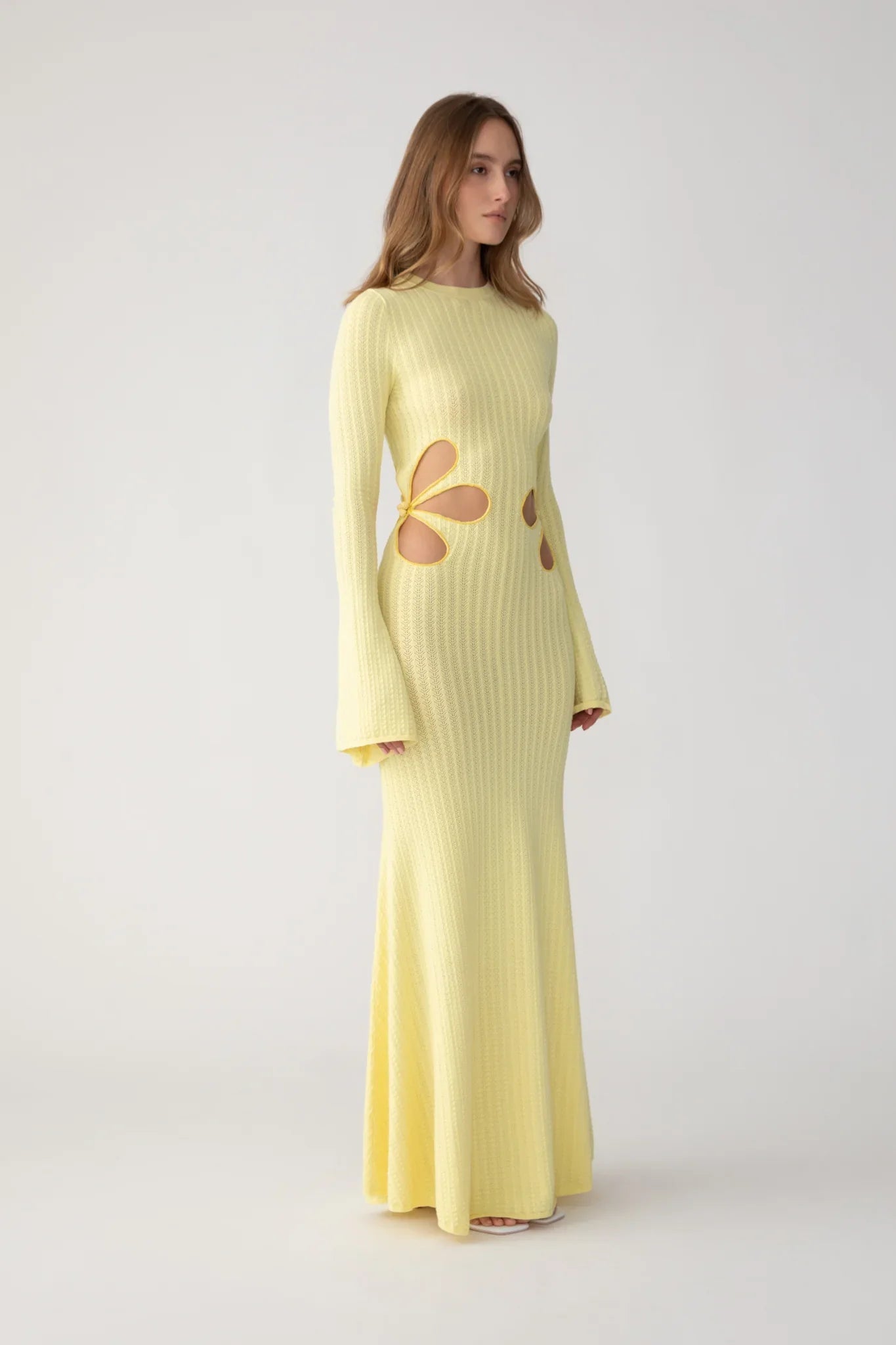 Destiny Knit Dress - Popcorn Yellow