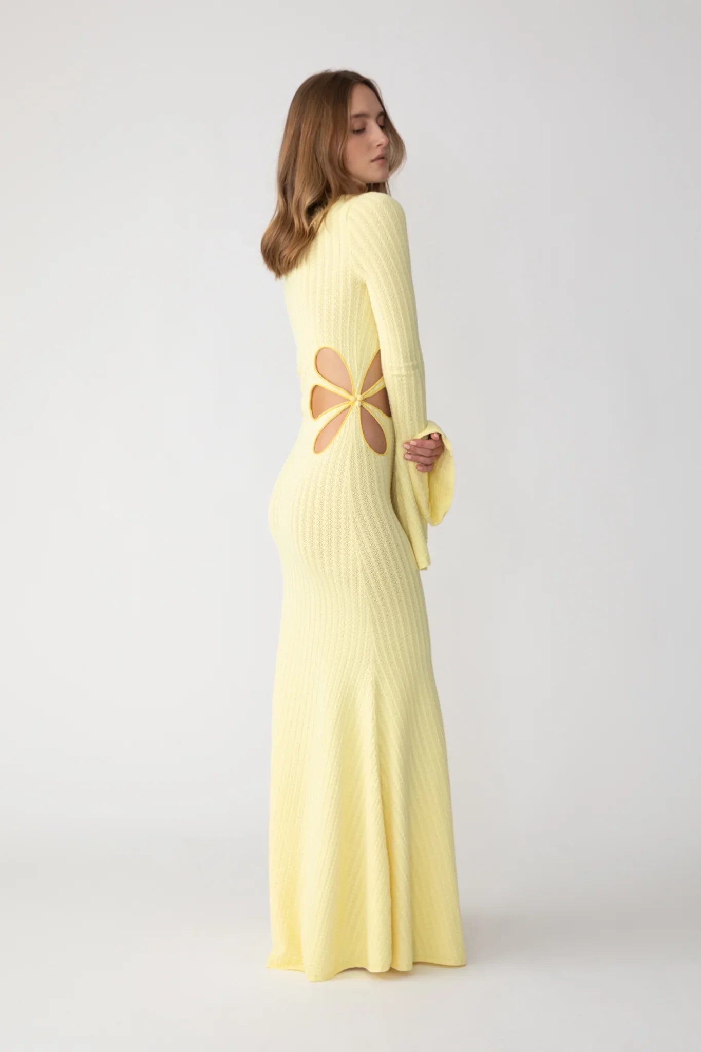 Destiny Knit Dress - Popcorn Yellow