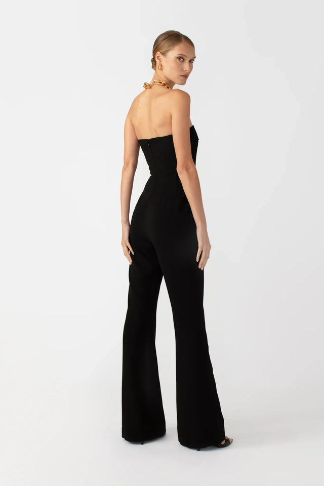 Imogen Strapless Jumpsuit - Black