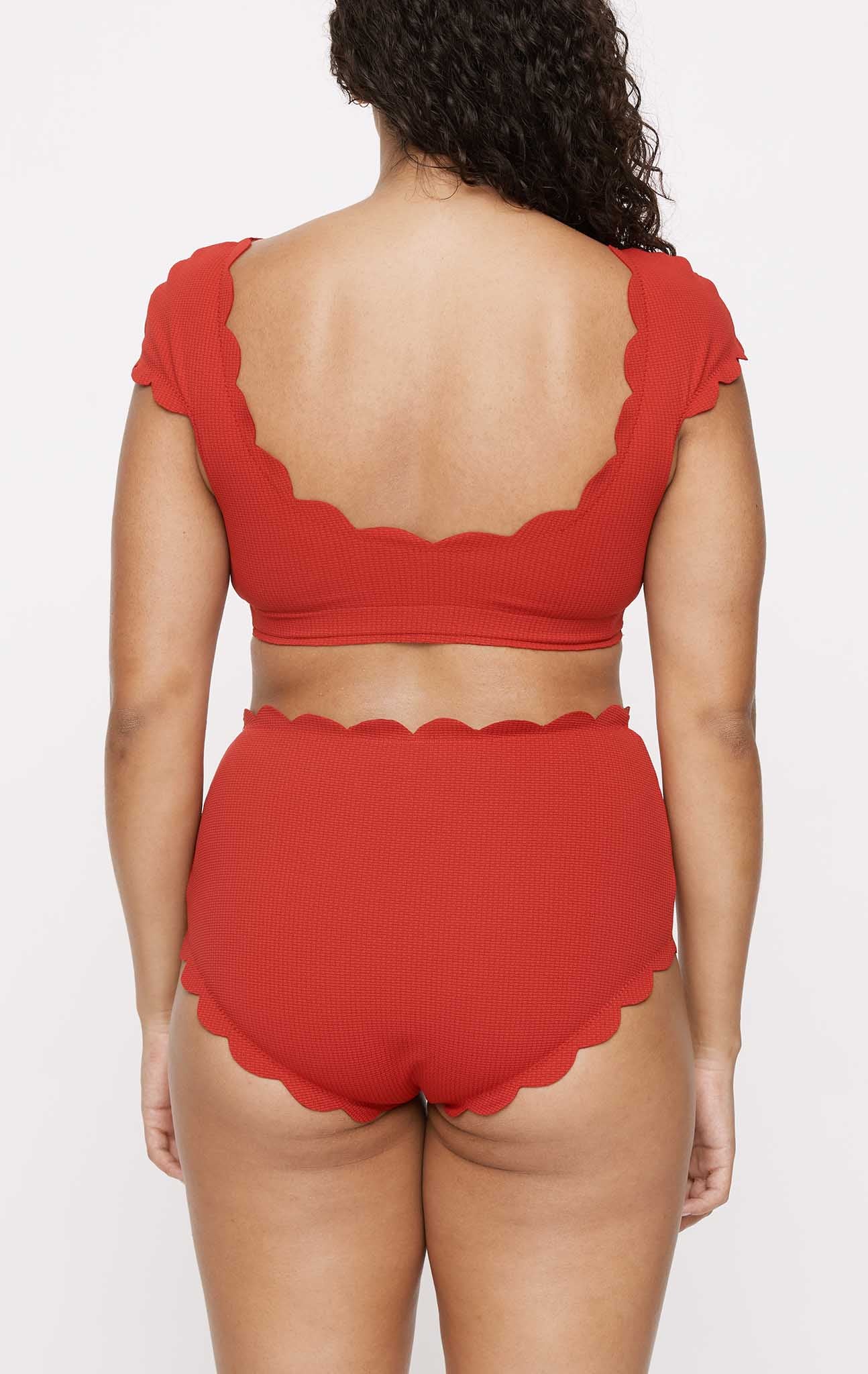 MARYSIA Scalloped Mexico Top in Scooter