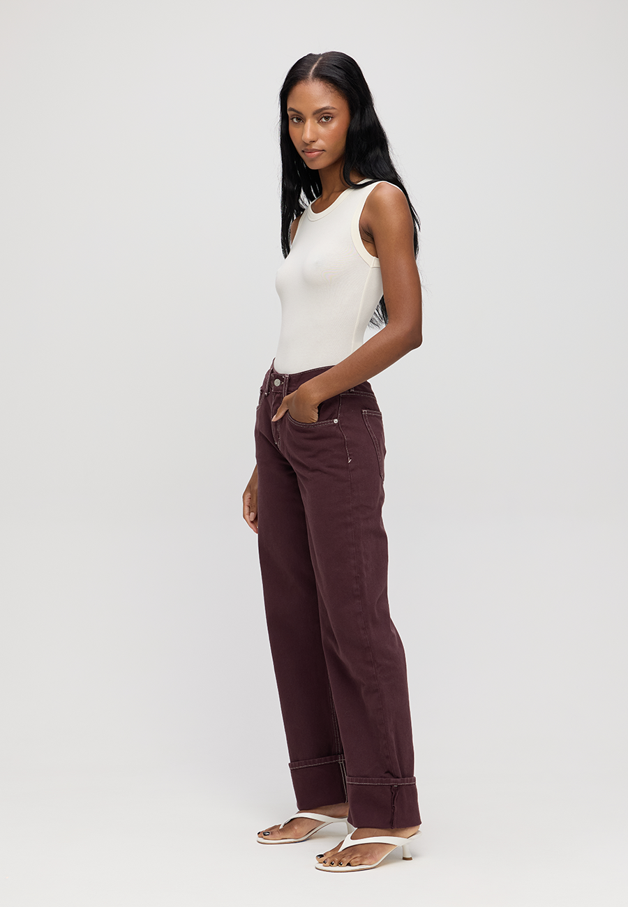 Stanton High Rise Relaxed Cuff - Sassafras