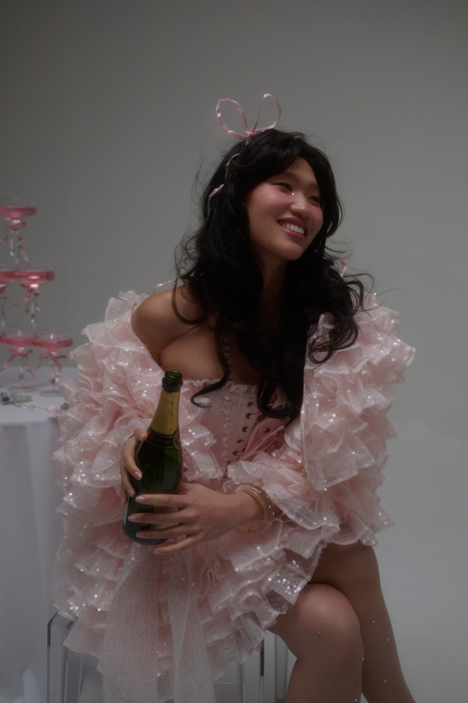 Sparkling Petit Chou Boa Jacket