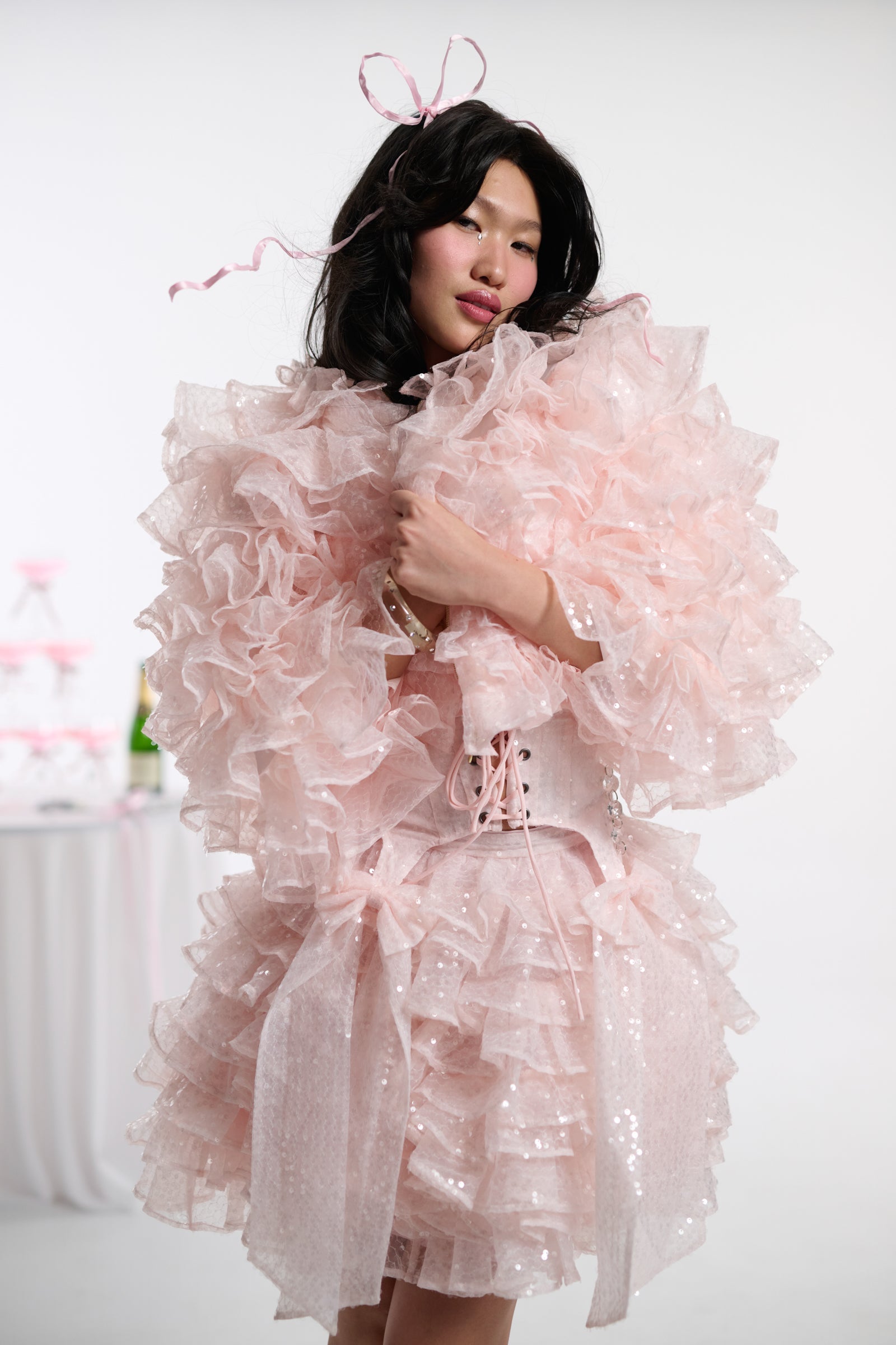 Sparkling Petit Chou Boa Jacket