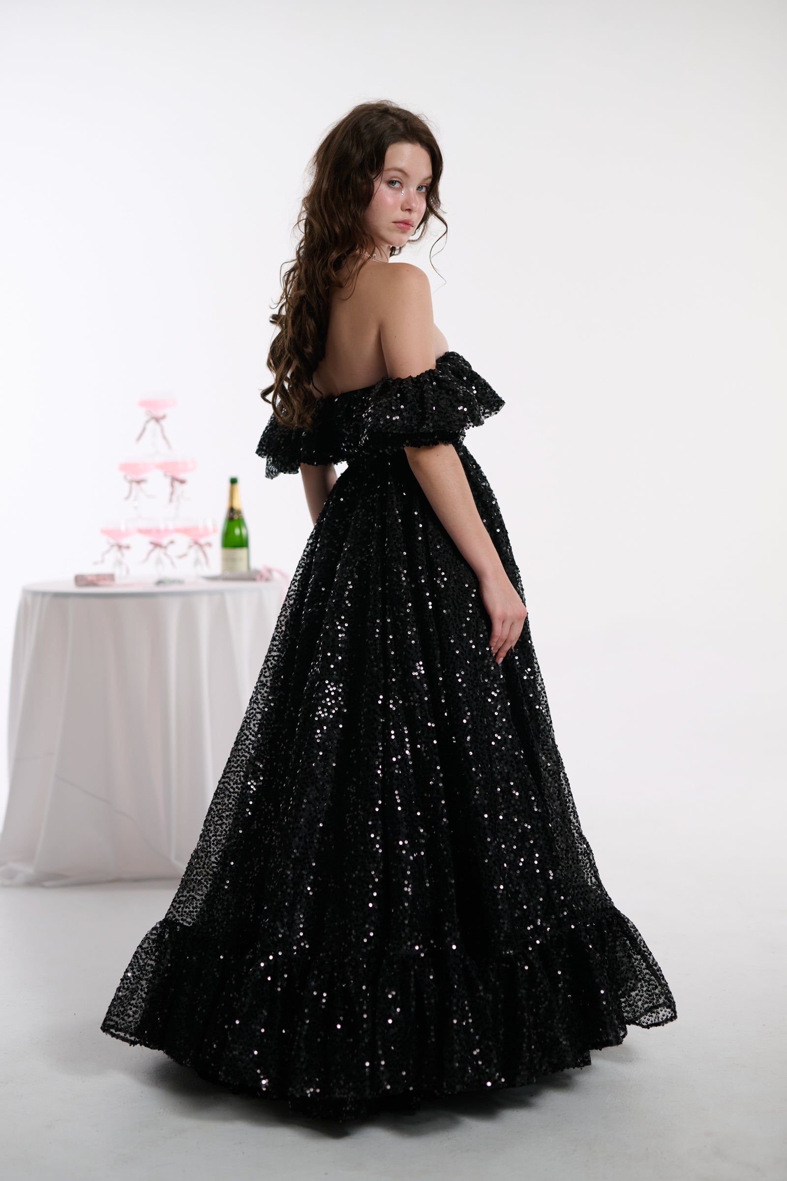 The Onyx Rose Bloom Gown