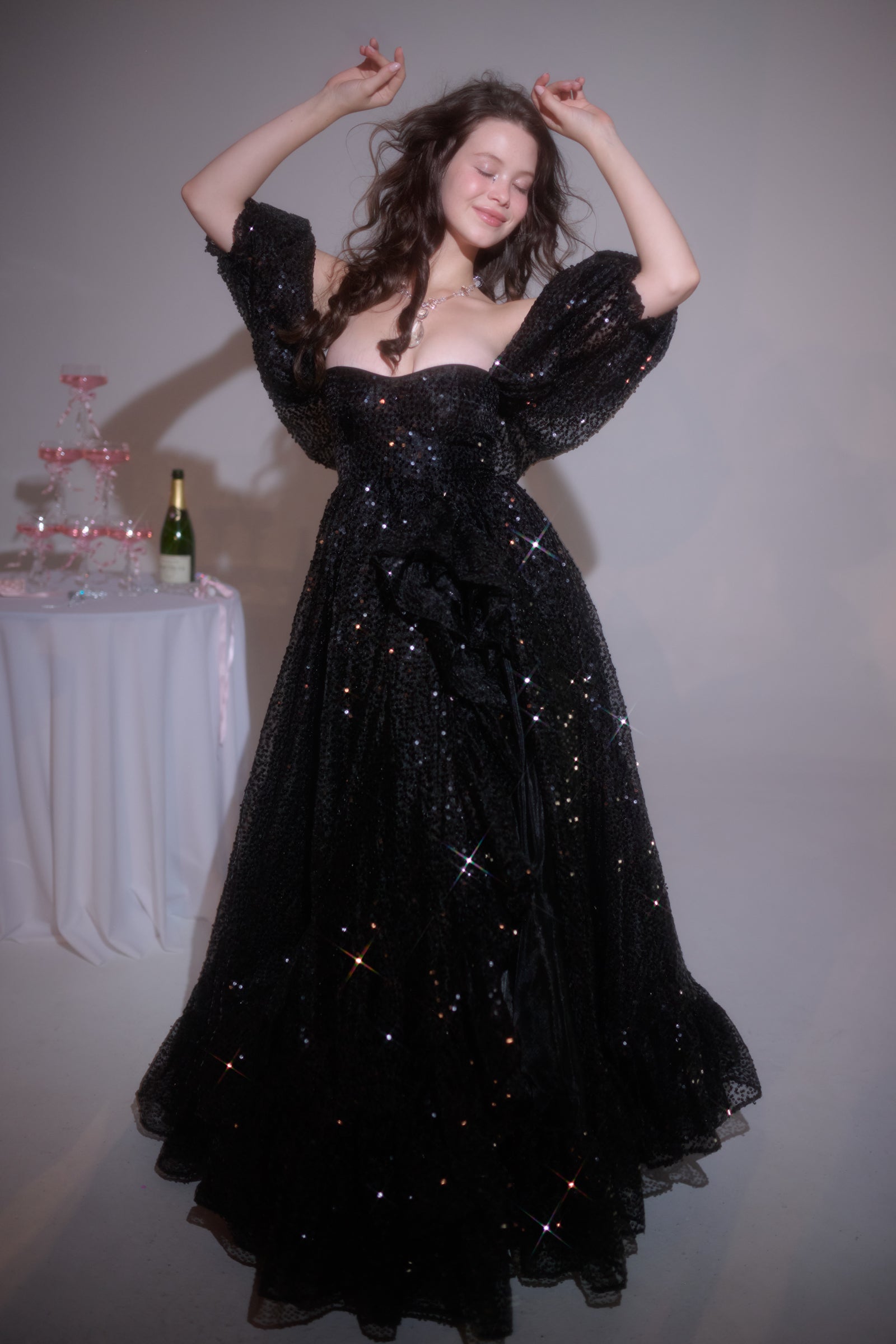 The Onyx Rose Bloom Gown