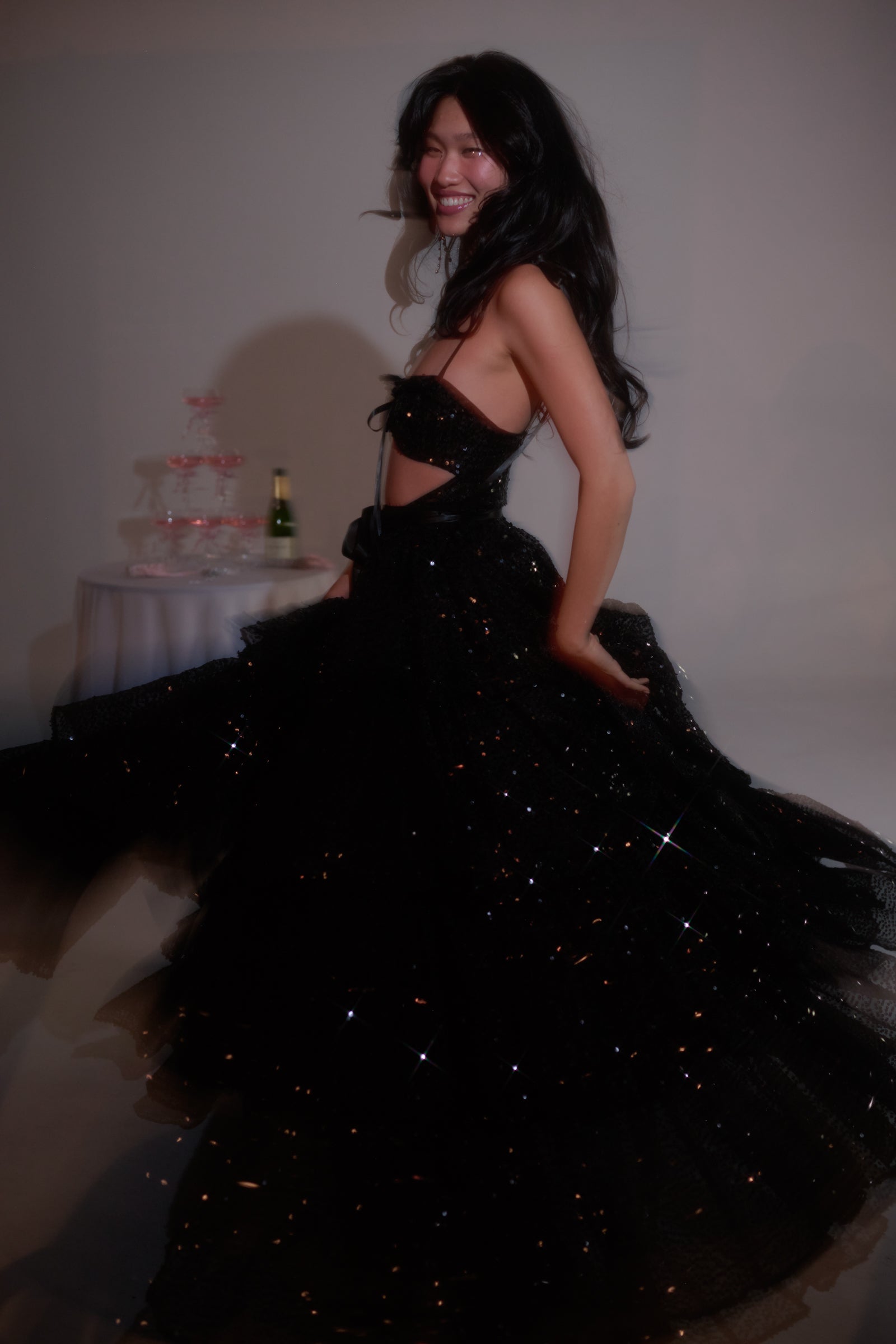 The Onyx Champagne Set