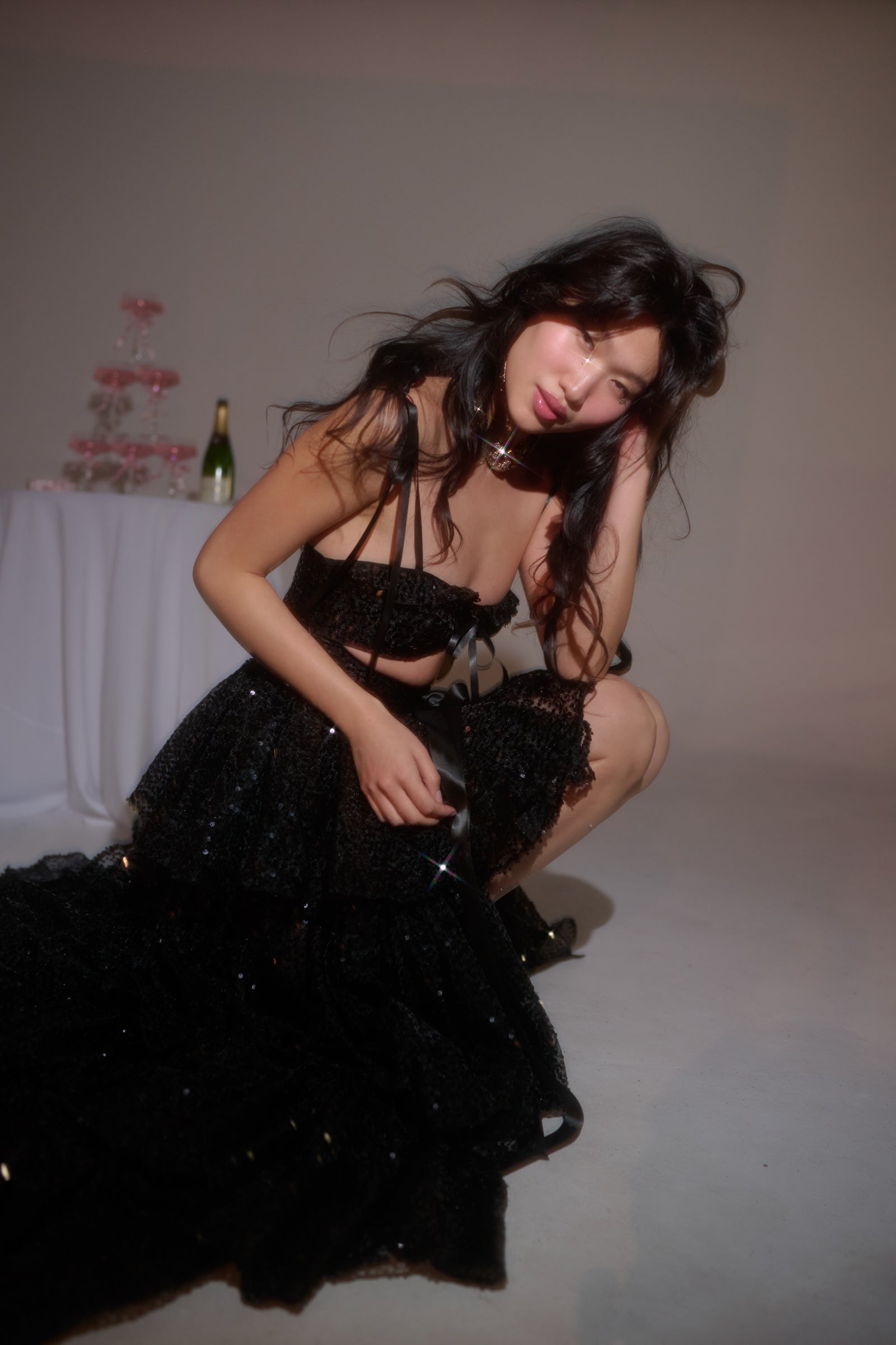 The Onyx Champagne Set