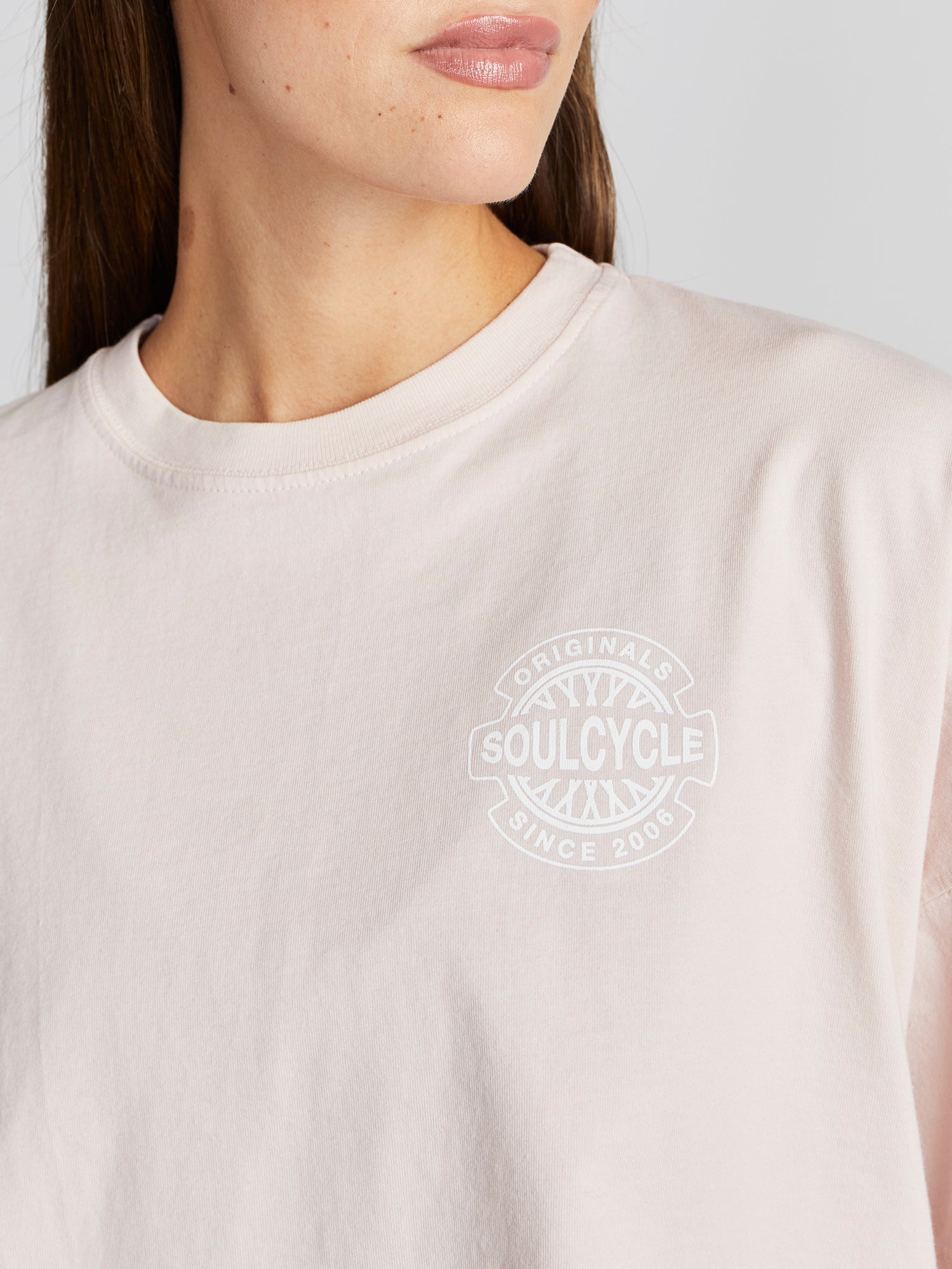 Emily Cropped Boyfriend Tee | Soul by SoulCycle