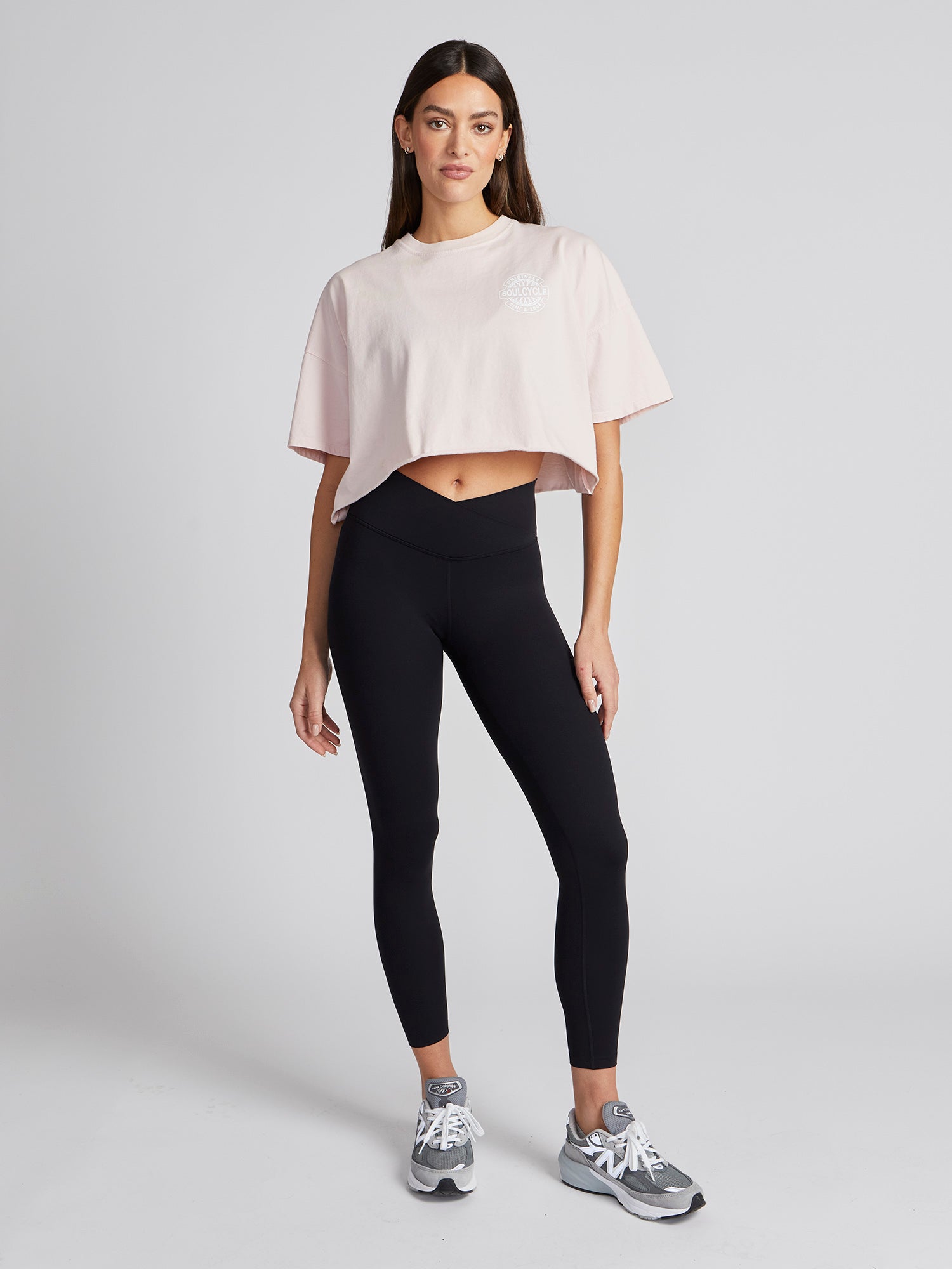Emily Cropped Boyfriend Tee | Soul by SoulCycle