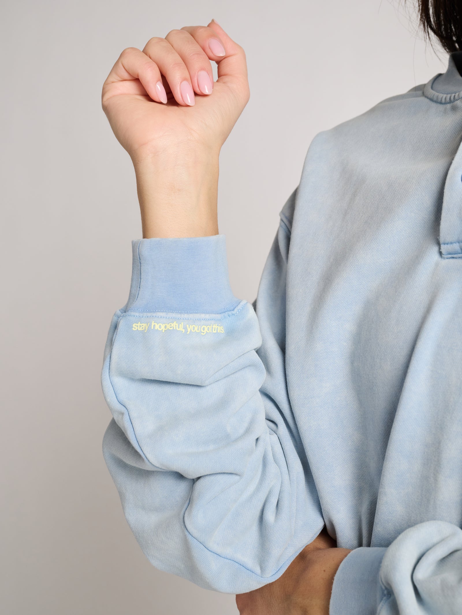 Sunny Days Are Coming Henley Sweatshirt | The Mayfair Group