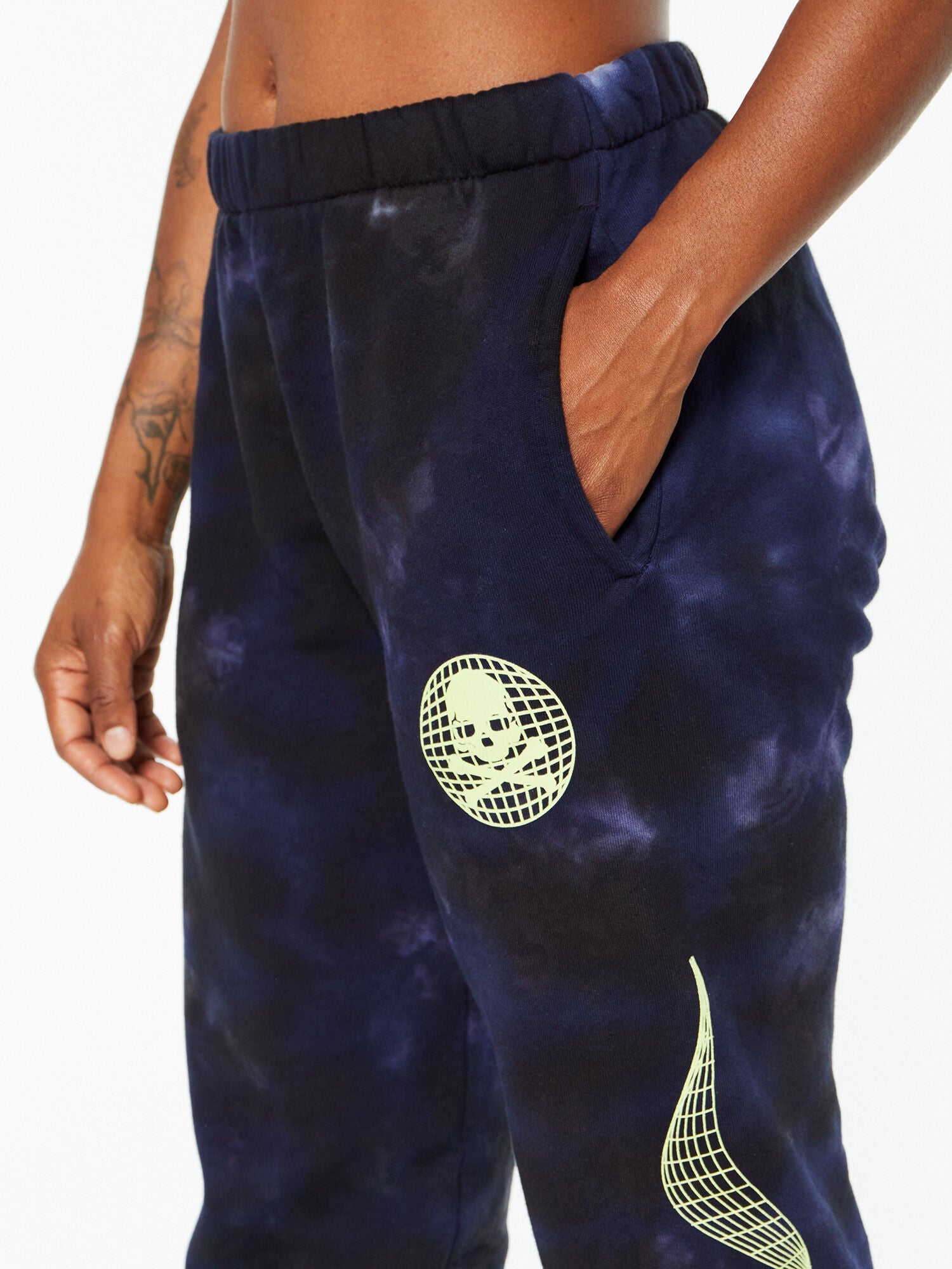 Billie Sweatpant Tie Dye Navy Blue | Soul by SoulCycle