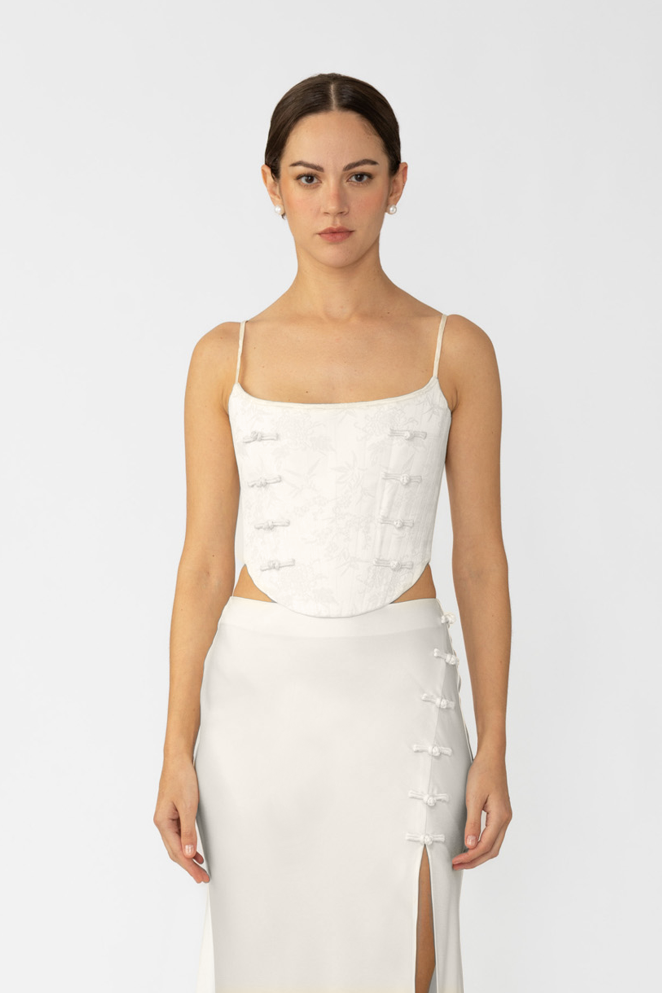 Nadia Corset Top - Ivory