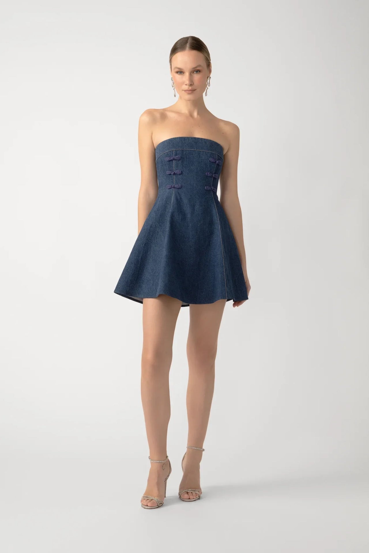 Tai Denim Mini Dress - Dark Denim