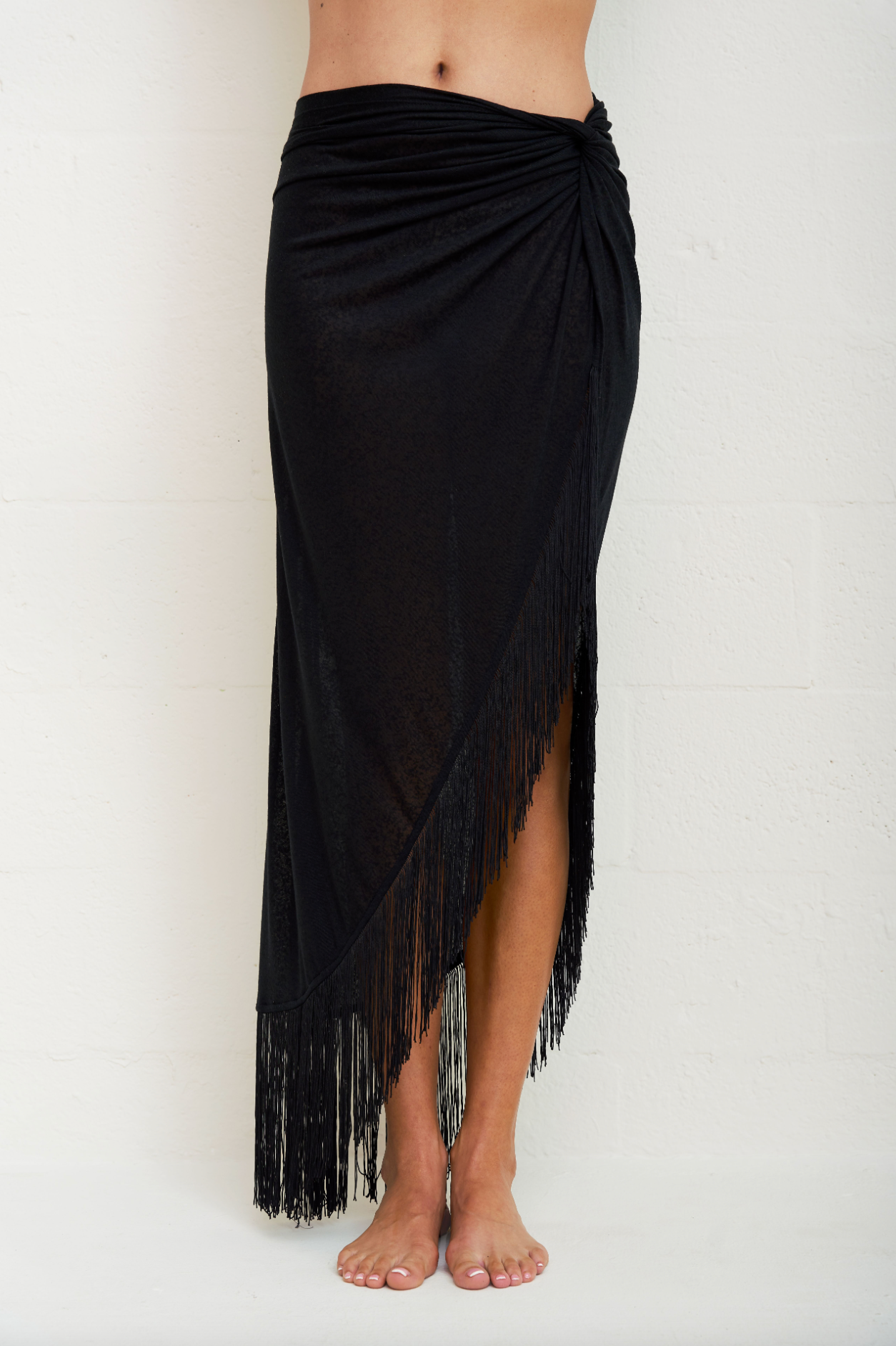 Fringed Sarong Skirt