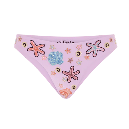 Orla Tie In The Middle Bikini Bottom Lilac