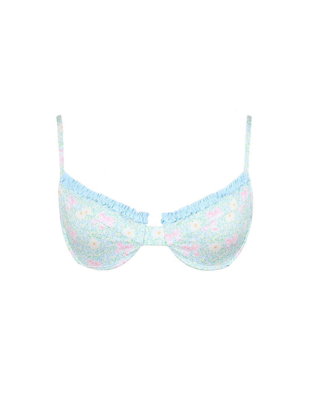 Some Velvet Morning Ruffled Up Underwire Top