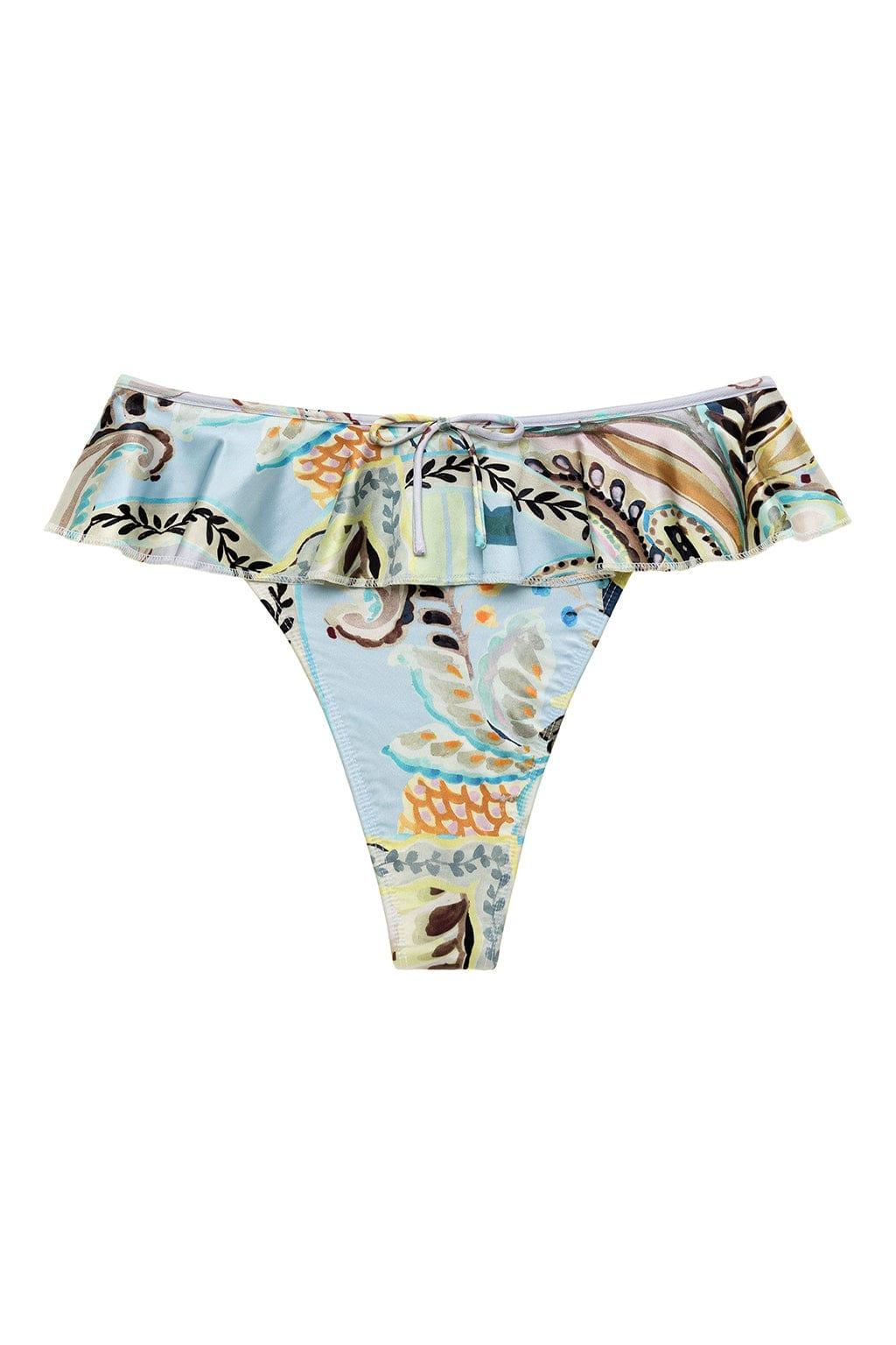 St. Barths Floral Tamarindo Ruffle Bikini Bottom