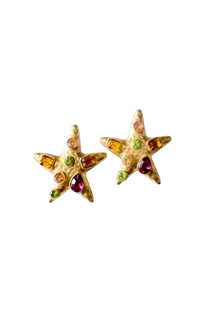 Gold Star Earrings - will take 2-4 weeks to arrive