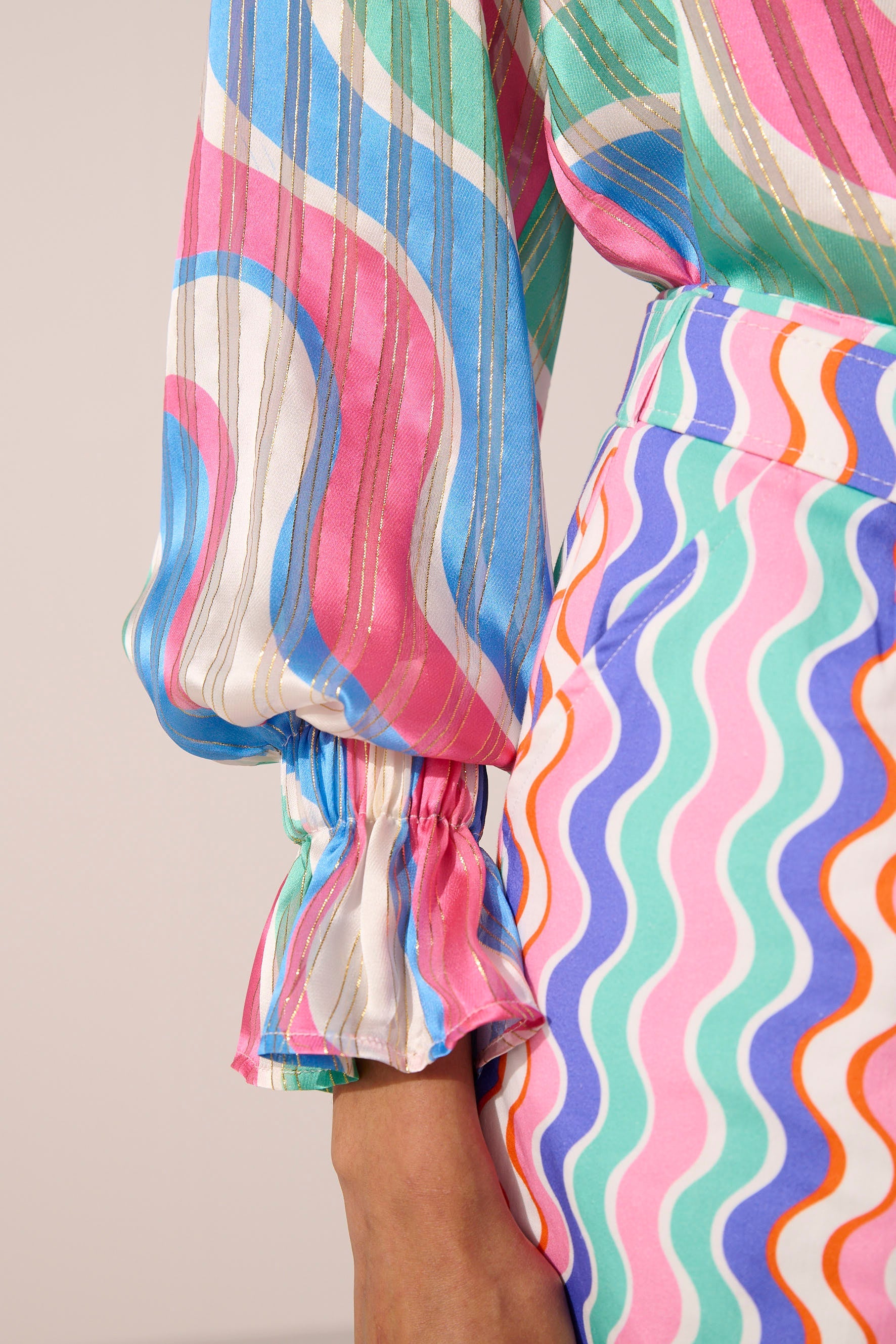 Image of product named synesthesia silk adrienne shirt by Paolita London
