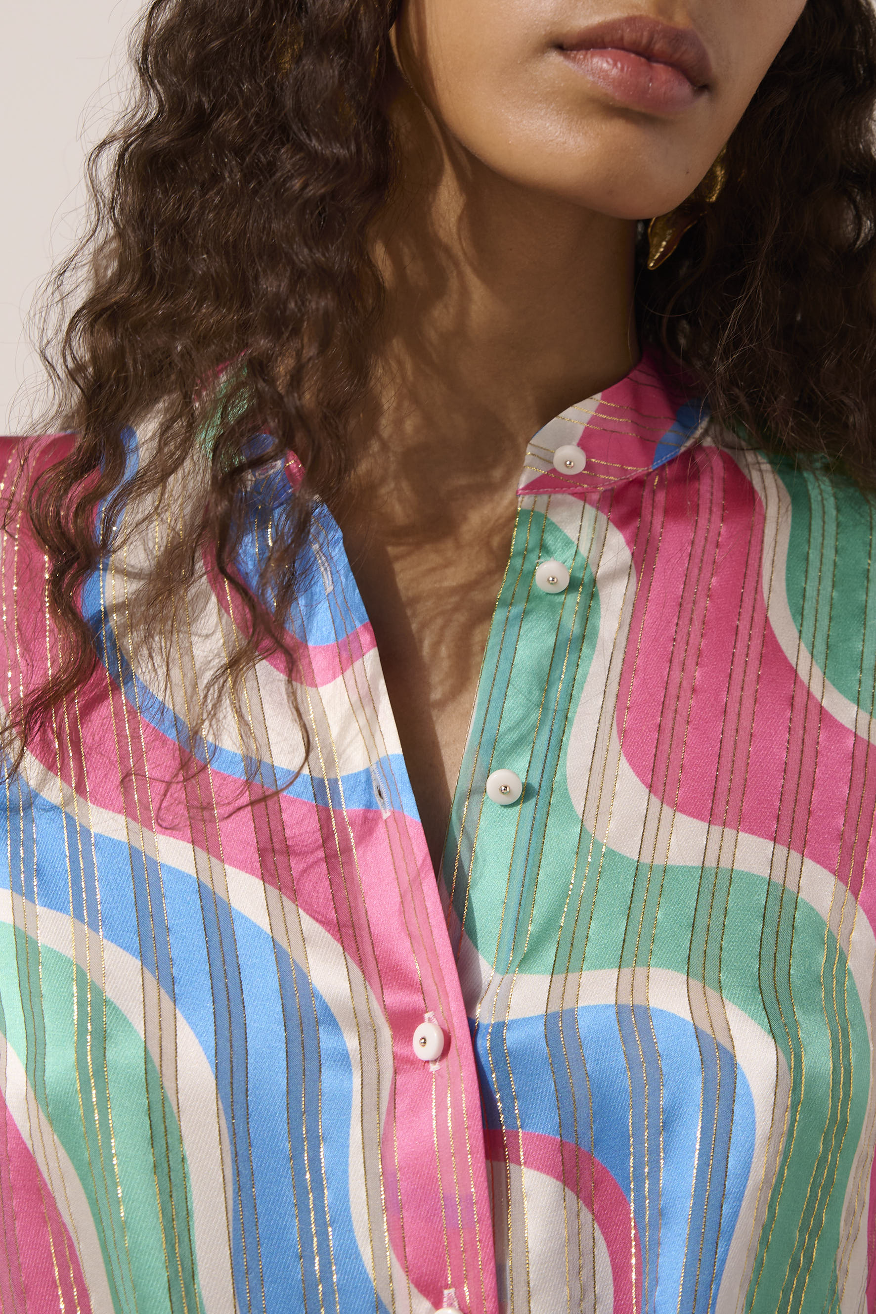 Image of product named synesthesia silk adrienne shirt by Paolita London