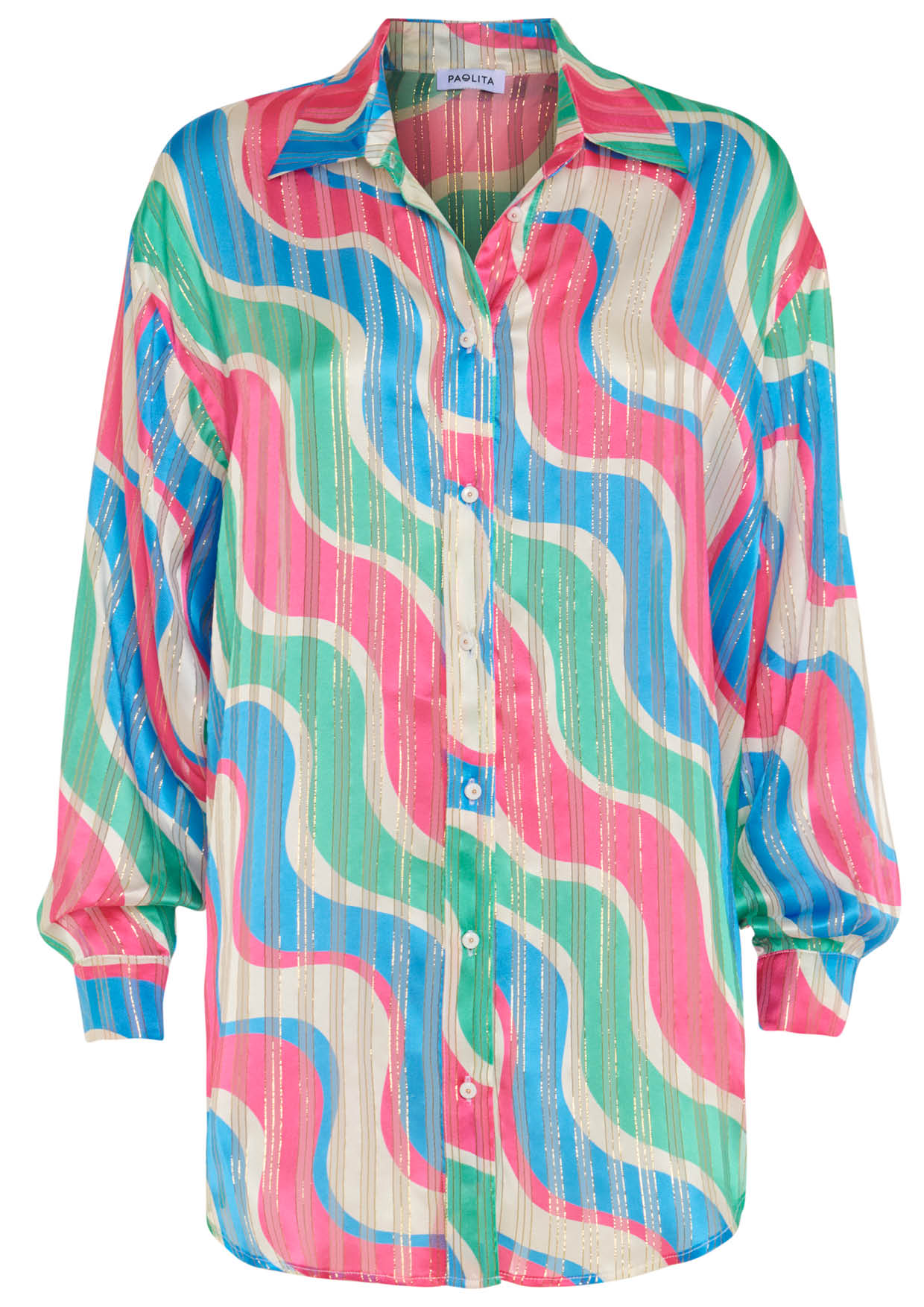 Image of product named synesthesia silk shirt by Paolita London