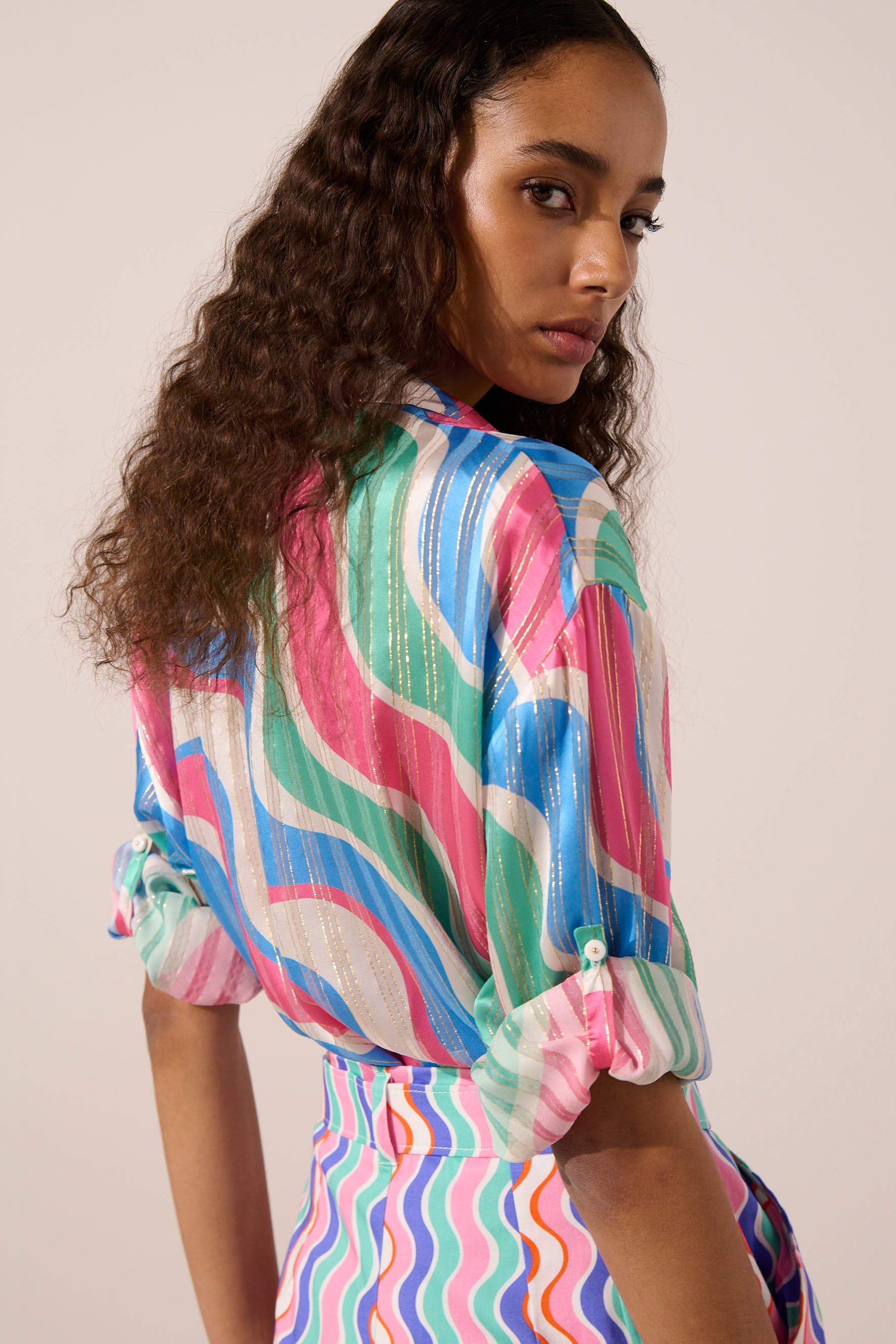 Image of product named synesthesia silk shirt by Paolita London