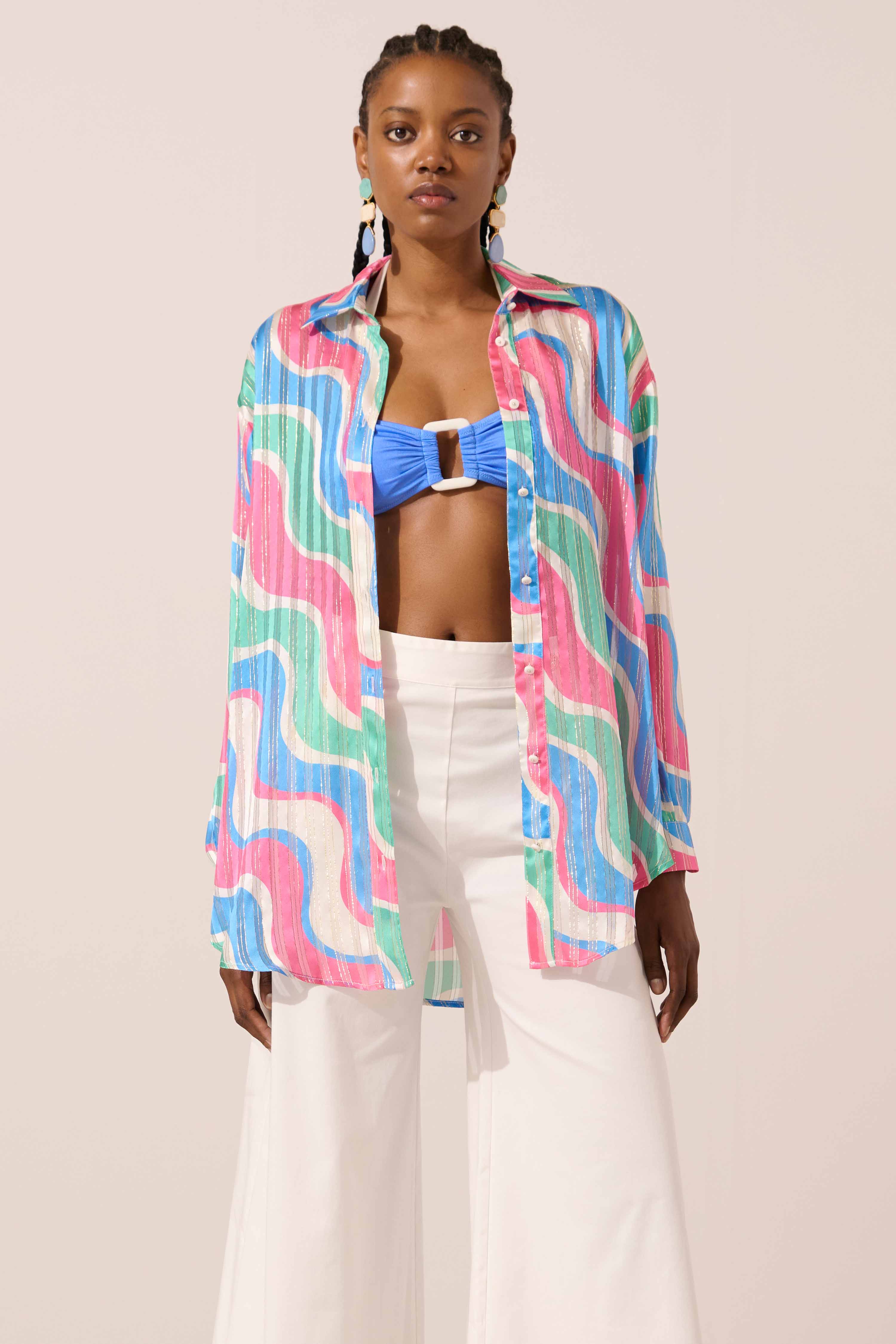 Image of product named synesthesia silk shirt by Paolita London