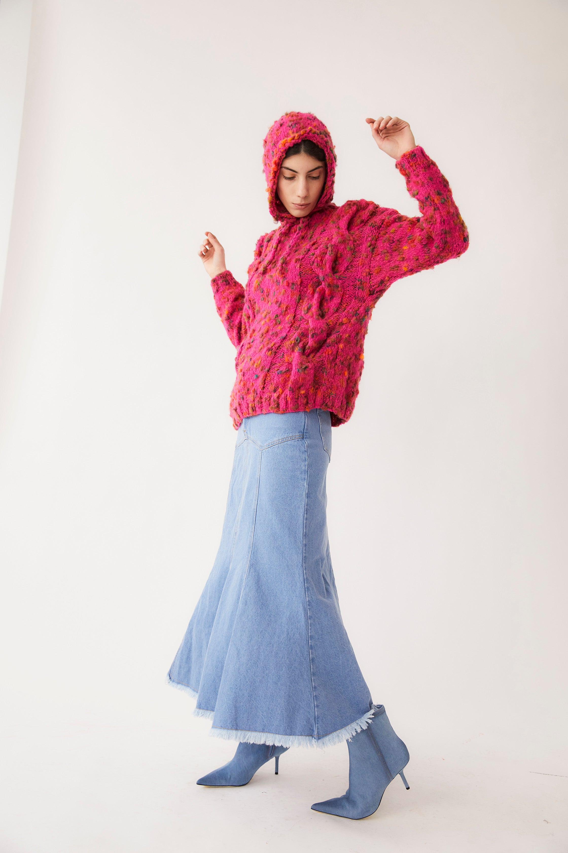 April Knitted Wool Blend Sweater
