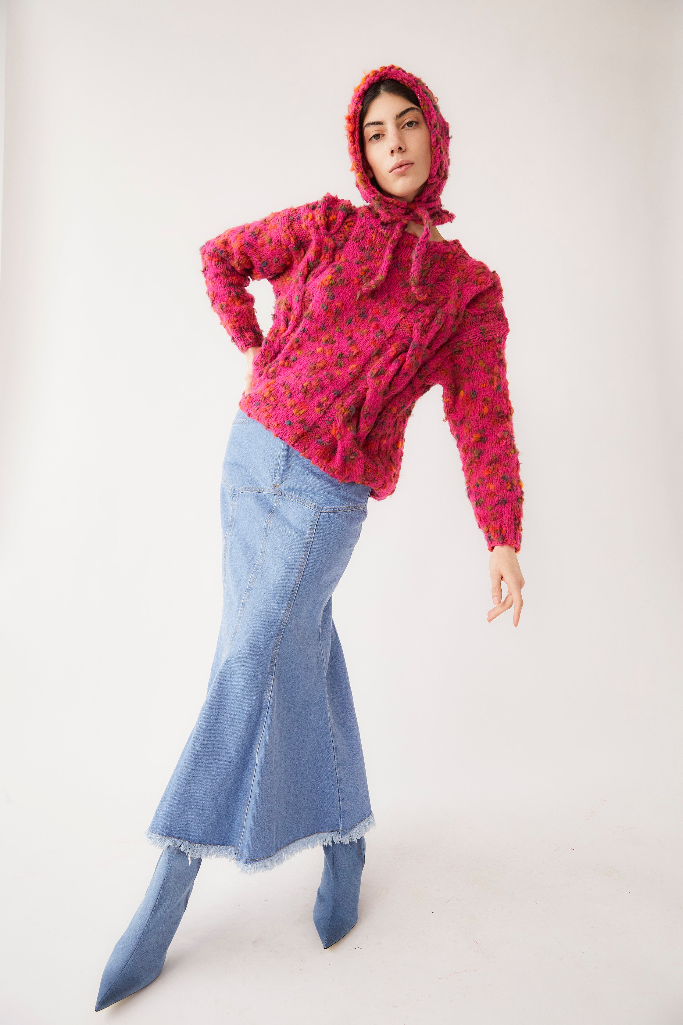 April Knitted Wool Blend Sweater